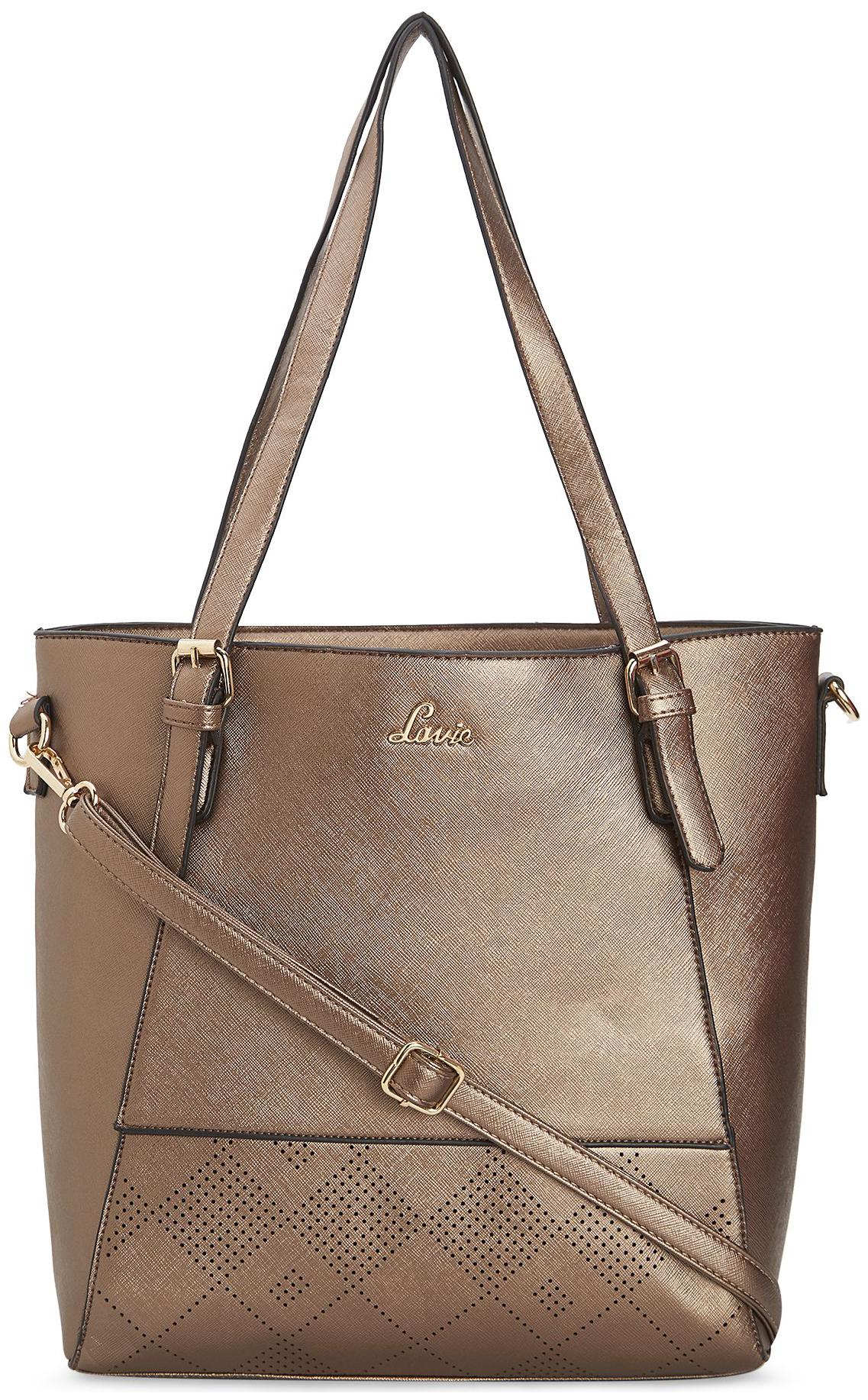 

LAVIE Brown PU Handheld Bag