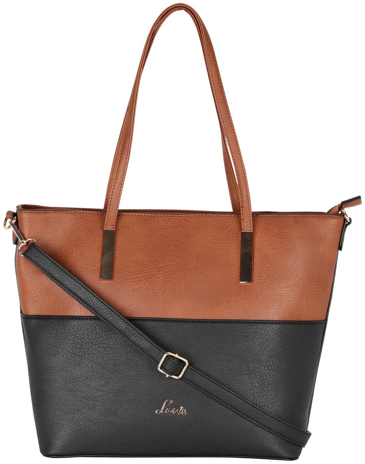 

LAVIE Brown PU Handheld Bag