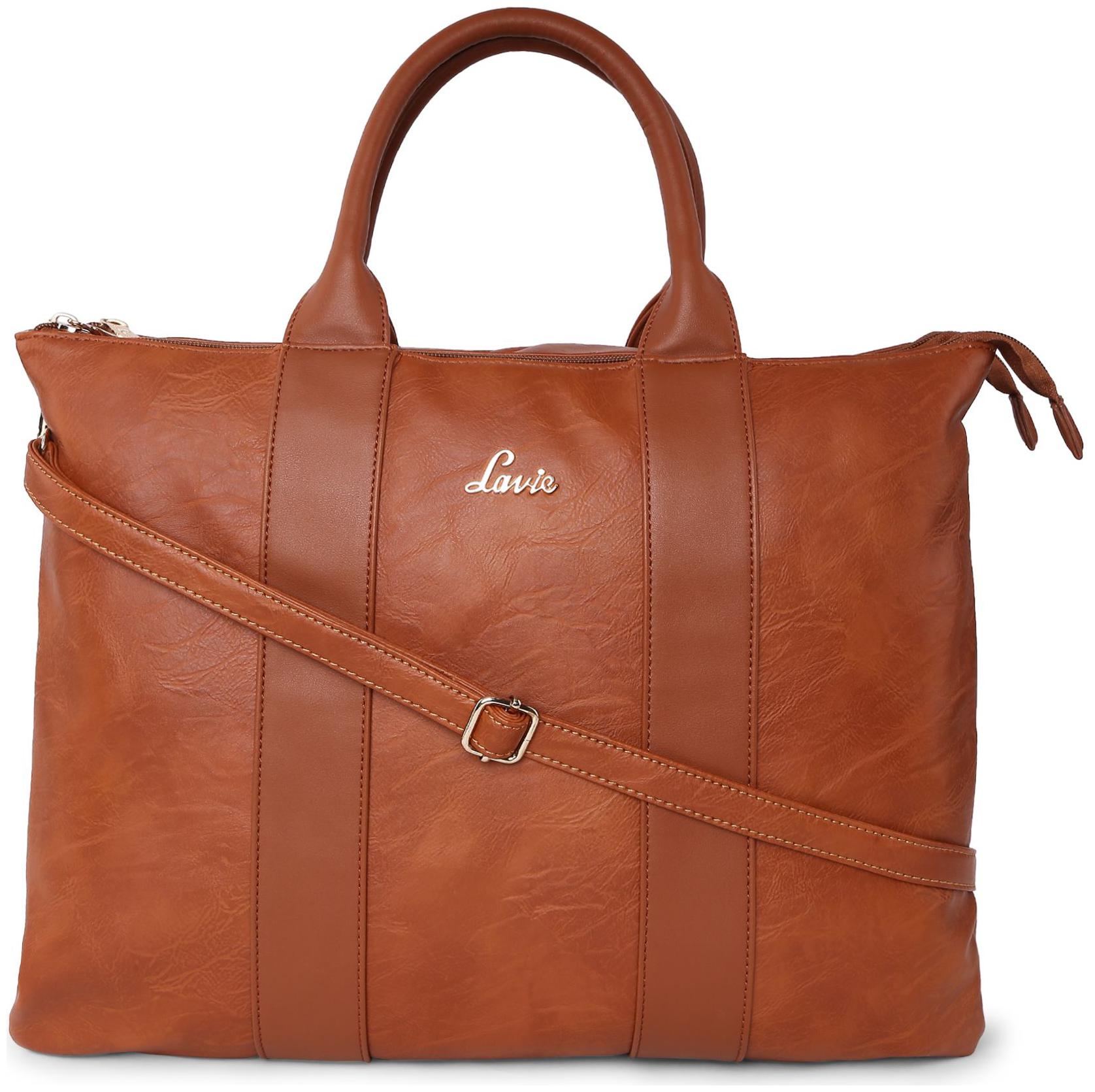 

LAVIE Brown PU Handheld Bag
