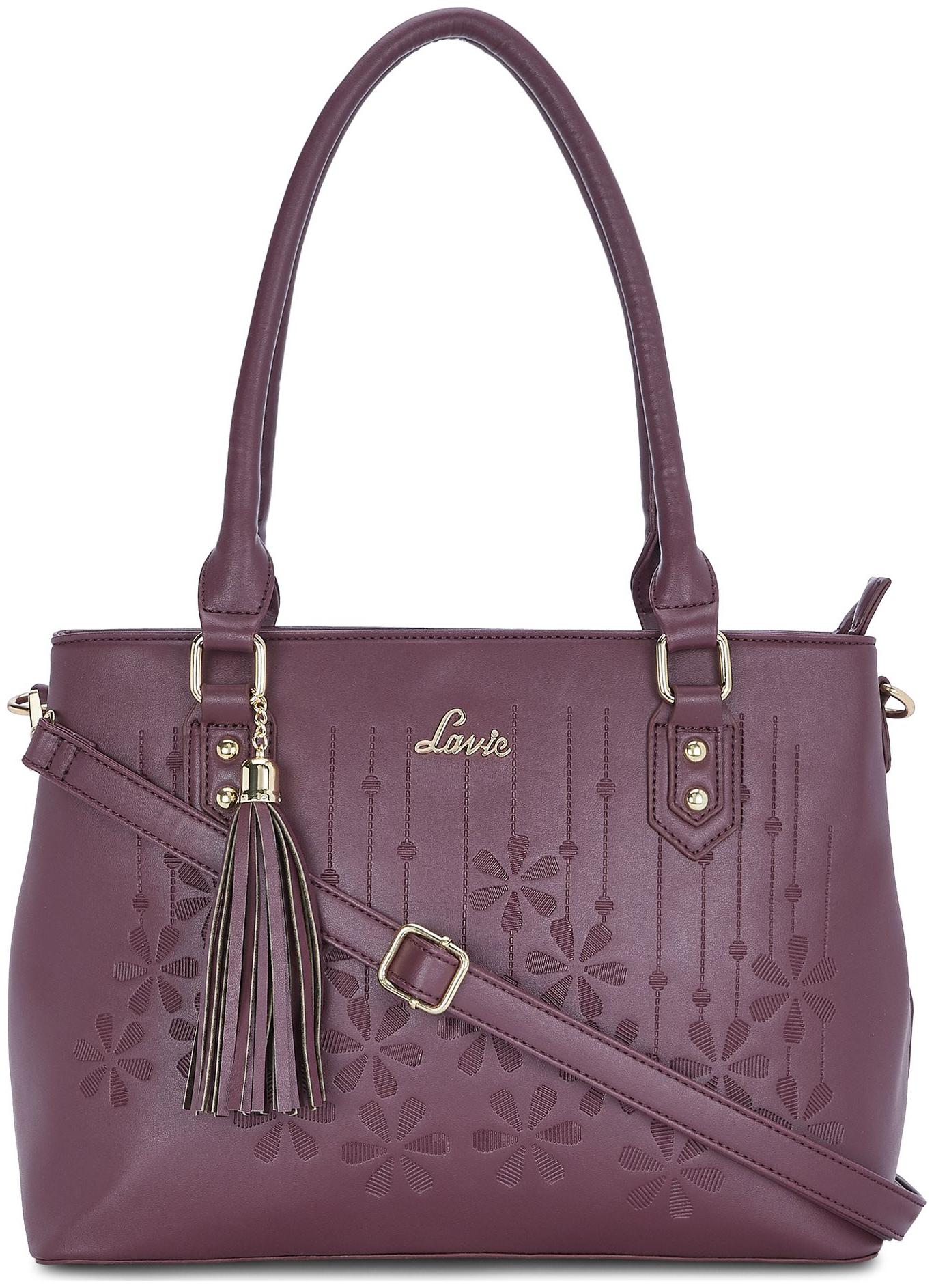 

LAVIE Purple PU Satchel