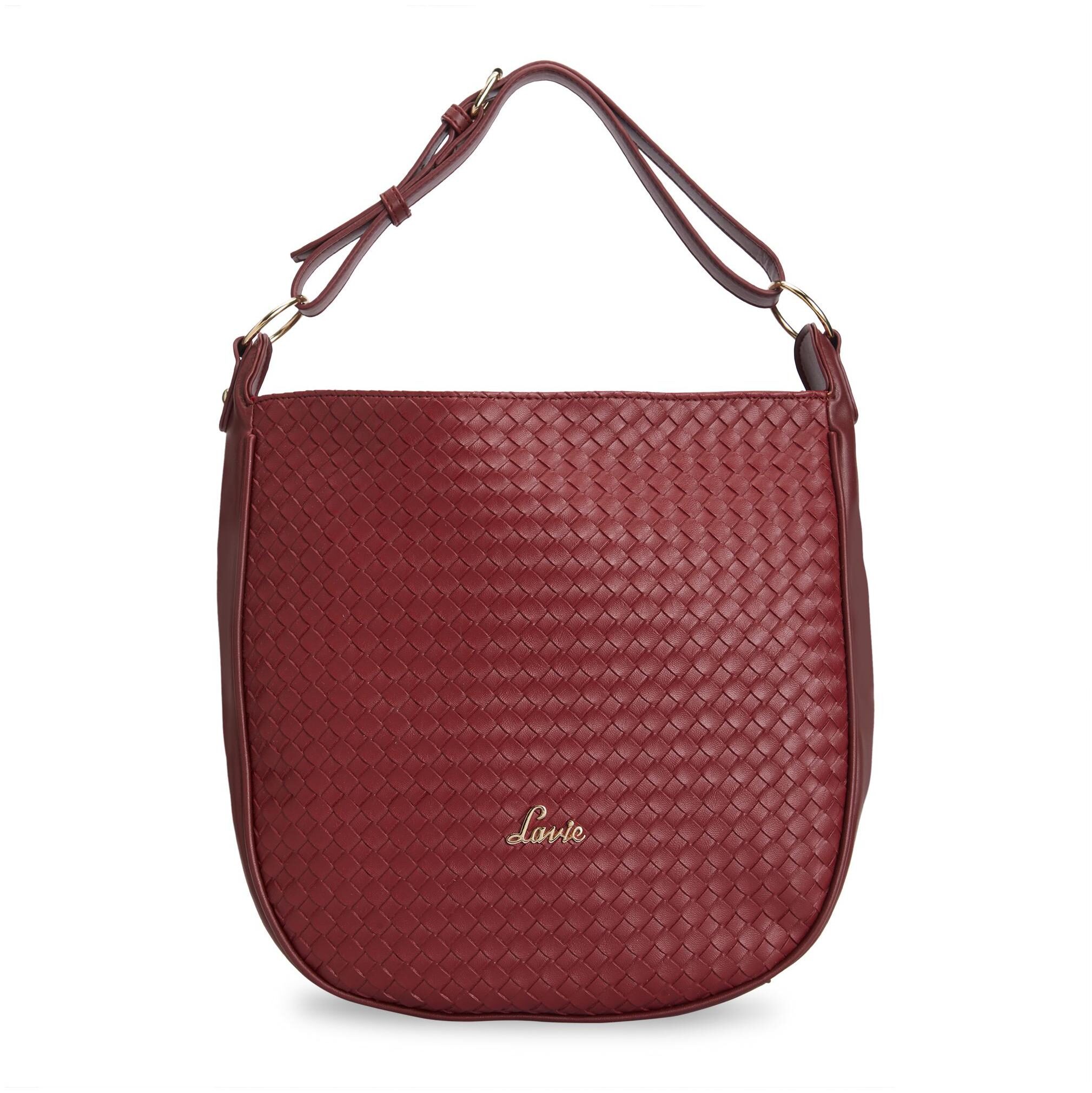 

LAVIE Red PU Hobo Bag