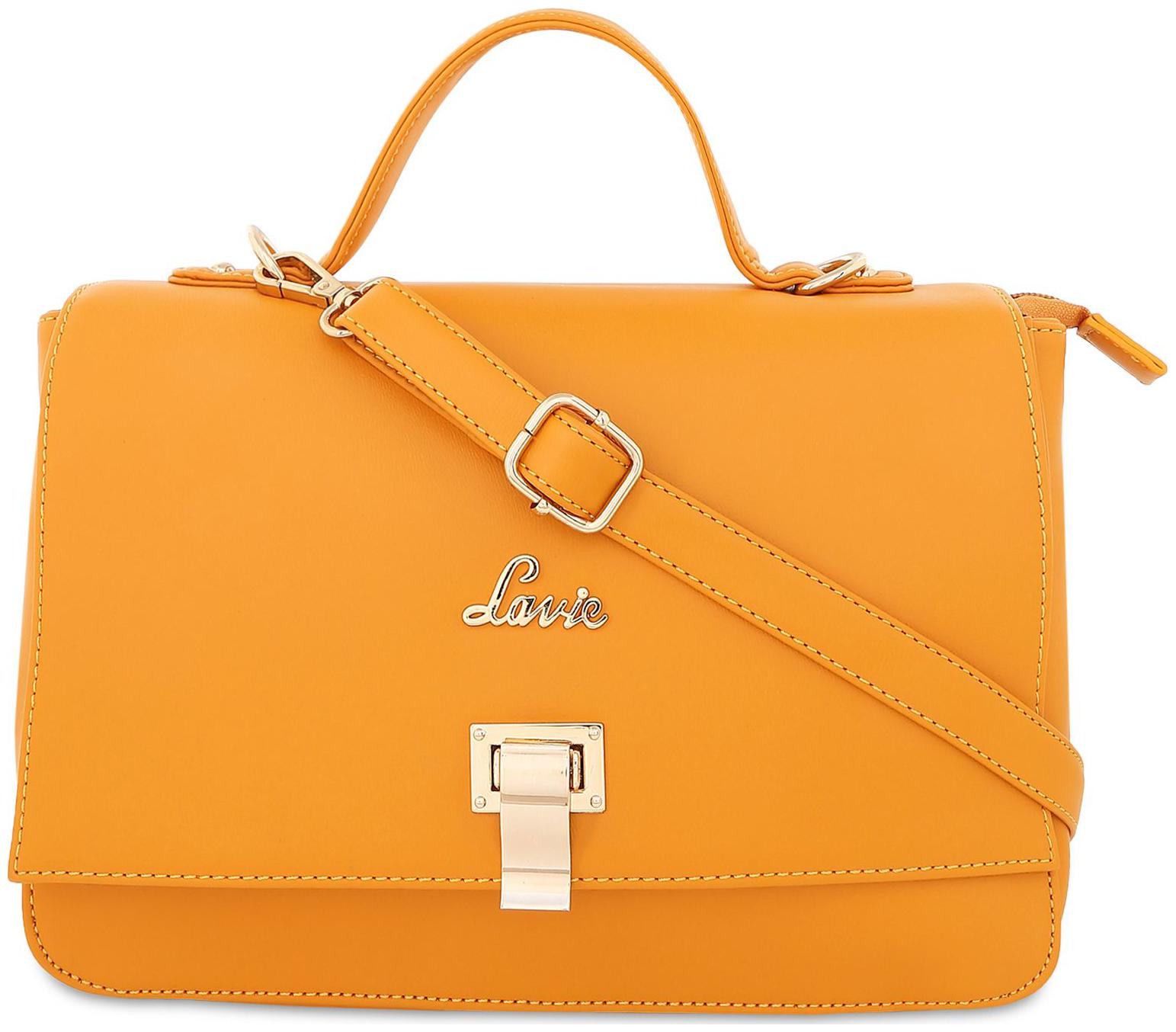 

LAVIE Yellow PU Satchel