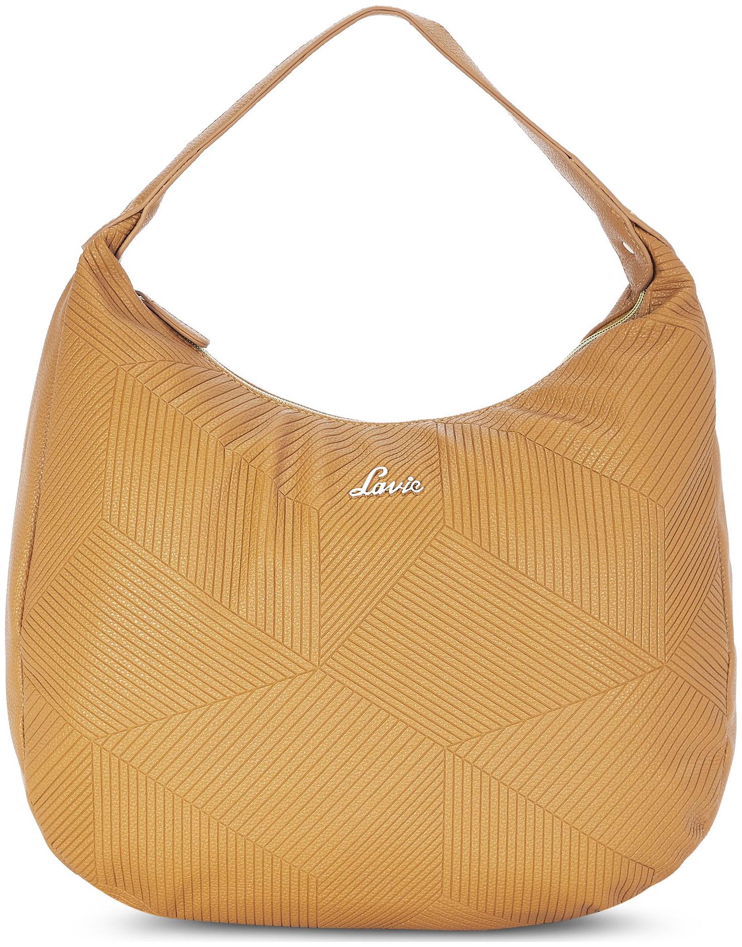 

LAVIE Yellow PU Hobo Bag