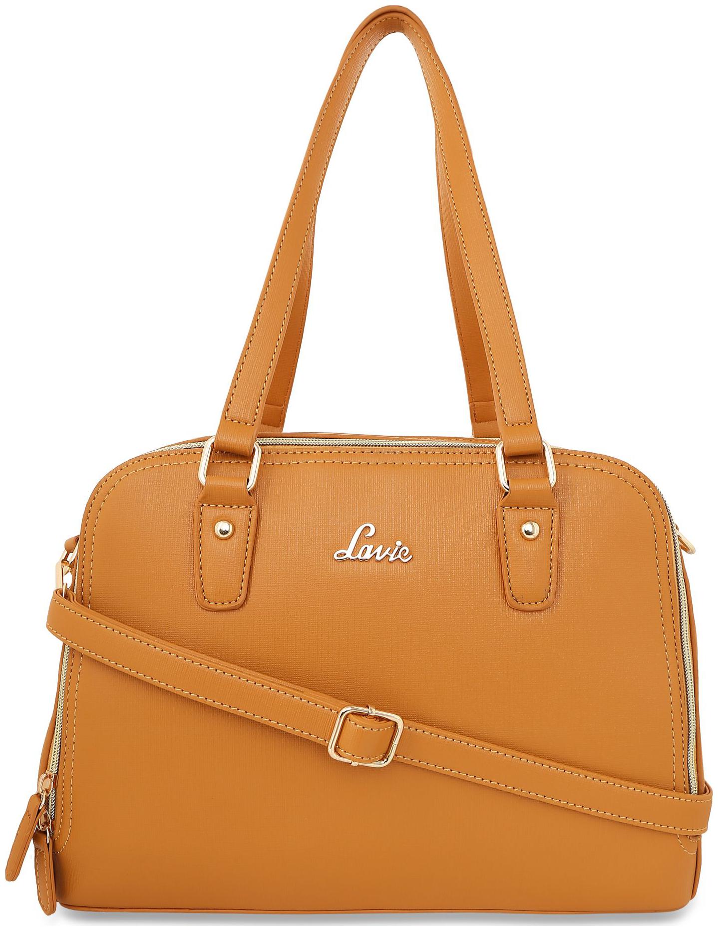 

LAVIE Yellow PU Handheld Bag