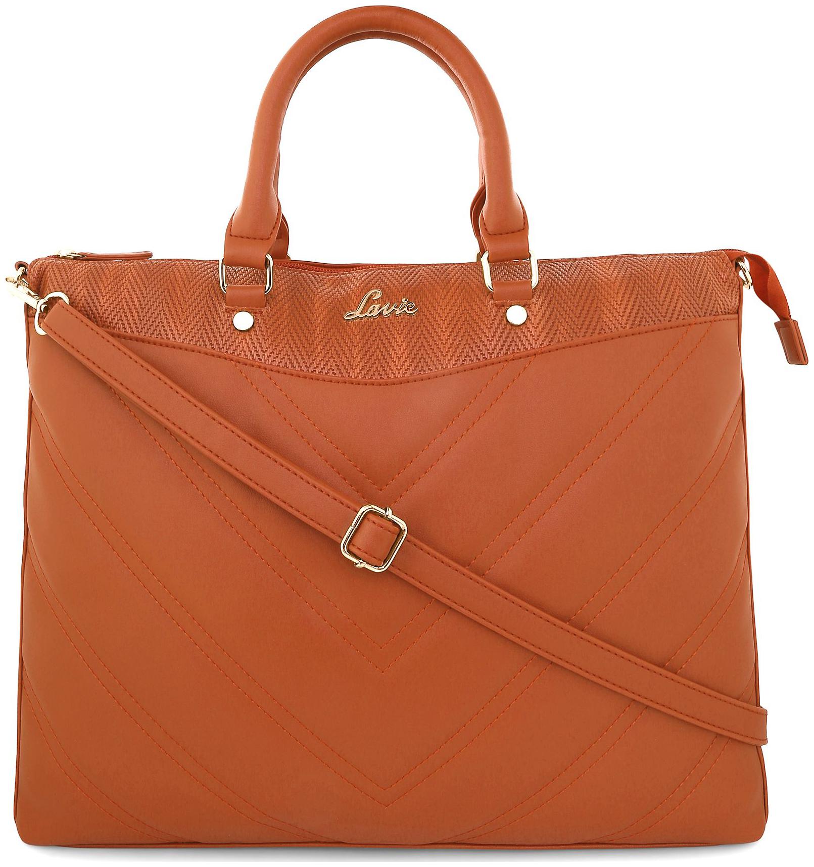

LAVIE Brown PU Handheld Bag
