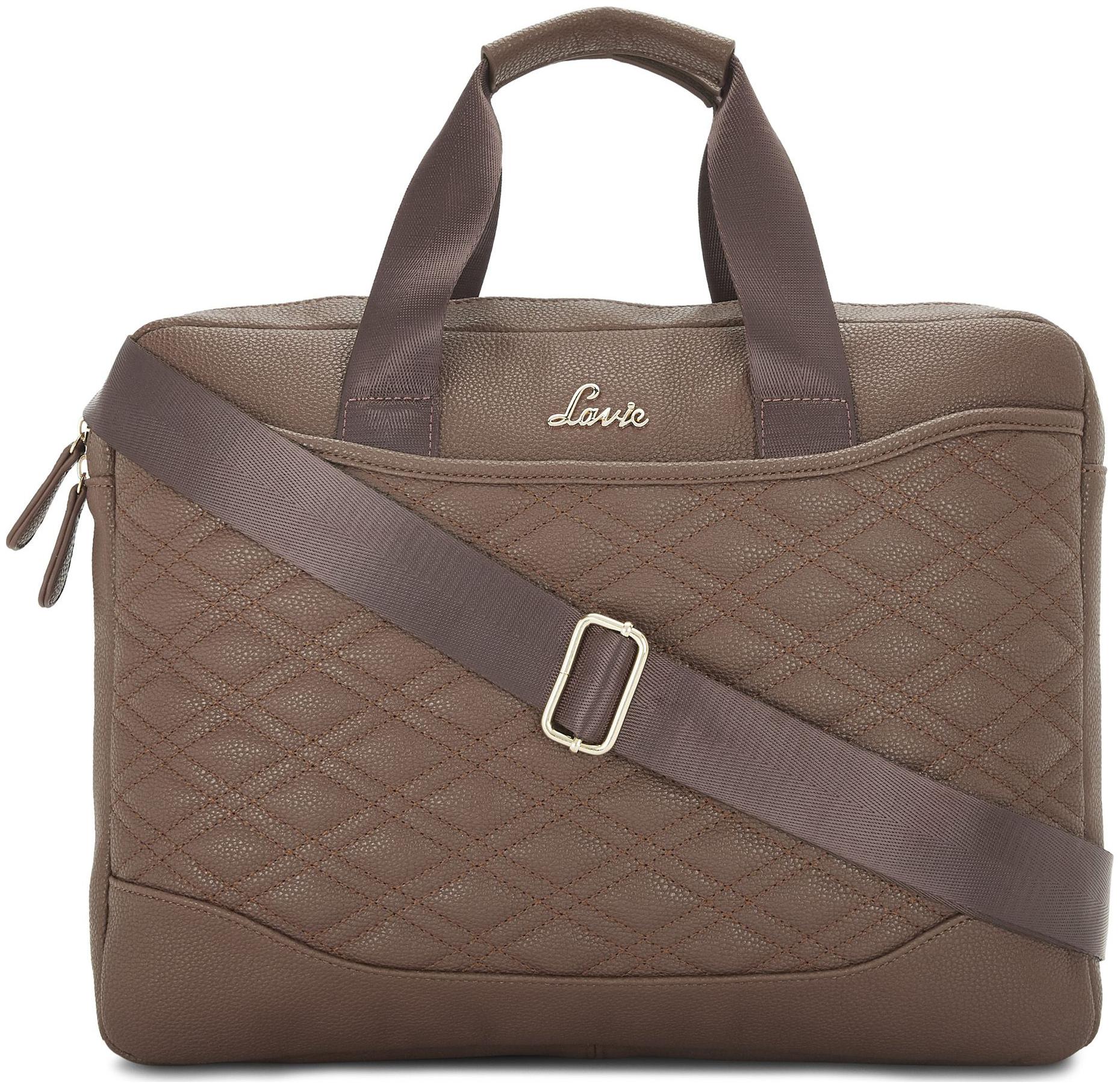 

LAVIE Brown PU Handheld Bag