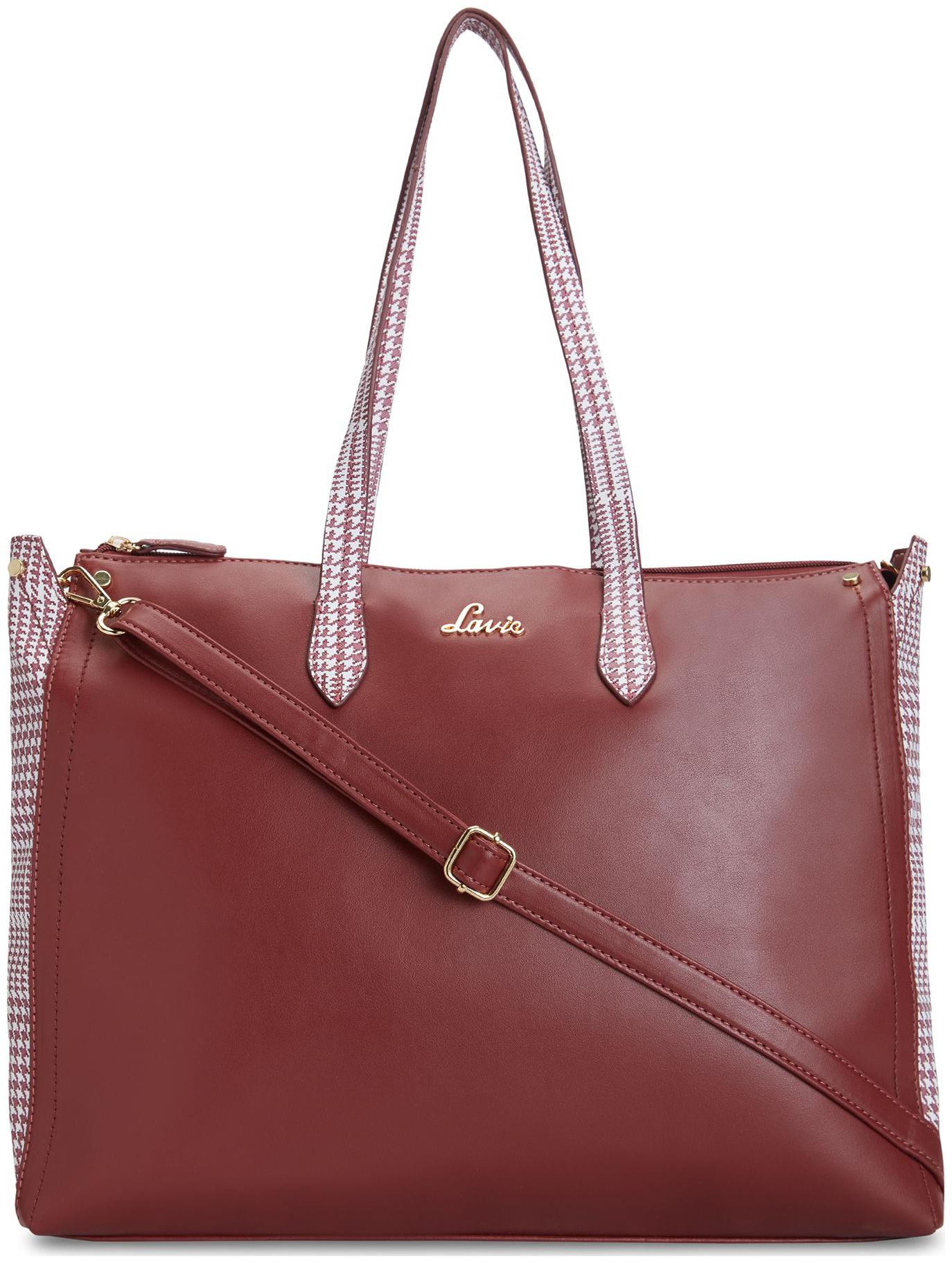 

LAVIE Brown PU Handheld Bag