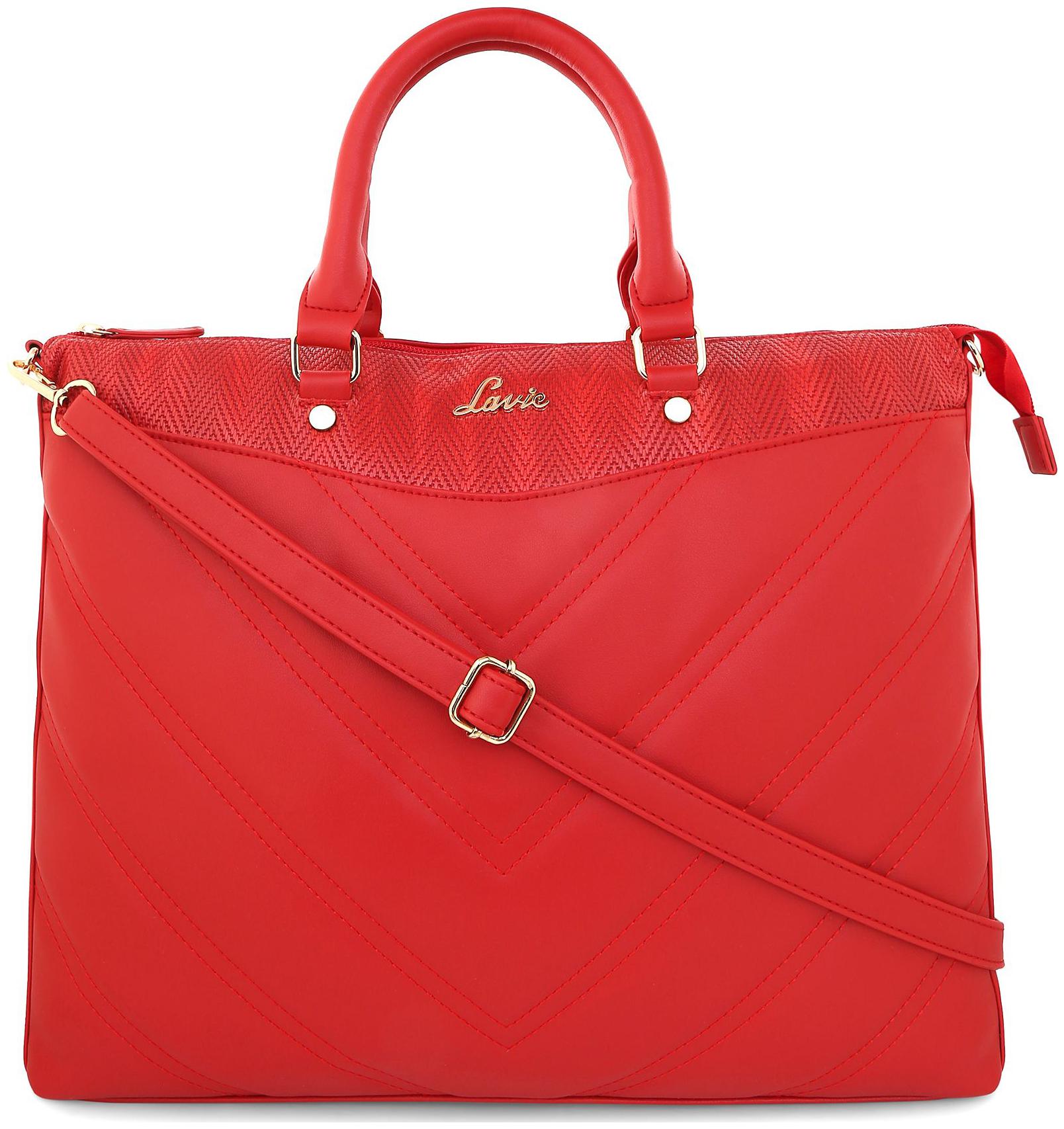 

LAVIE Red PU Handheld Bag