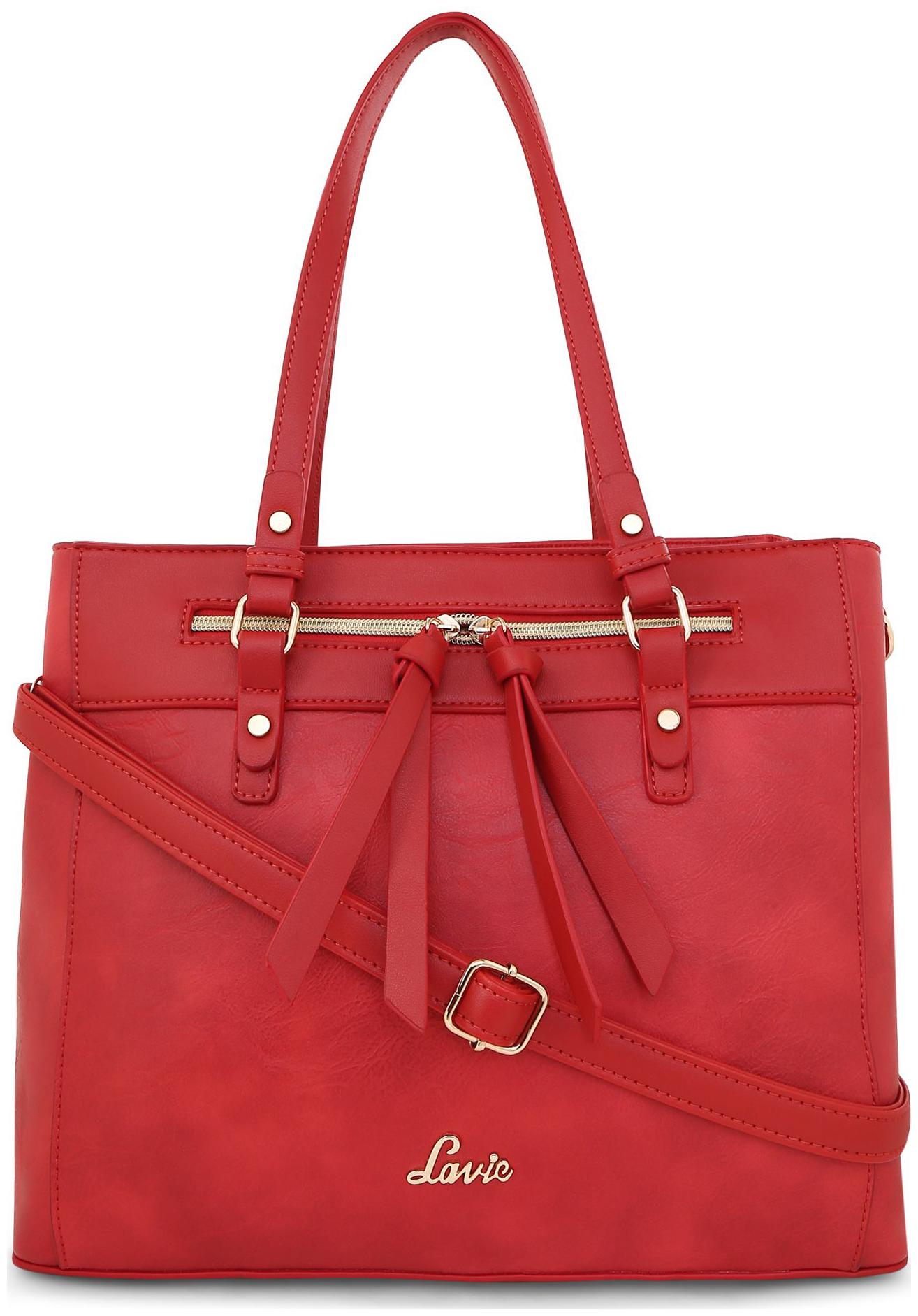 

LAVIE Red PU Satchel