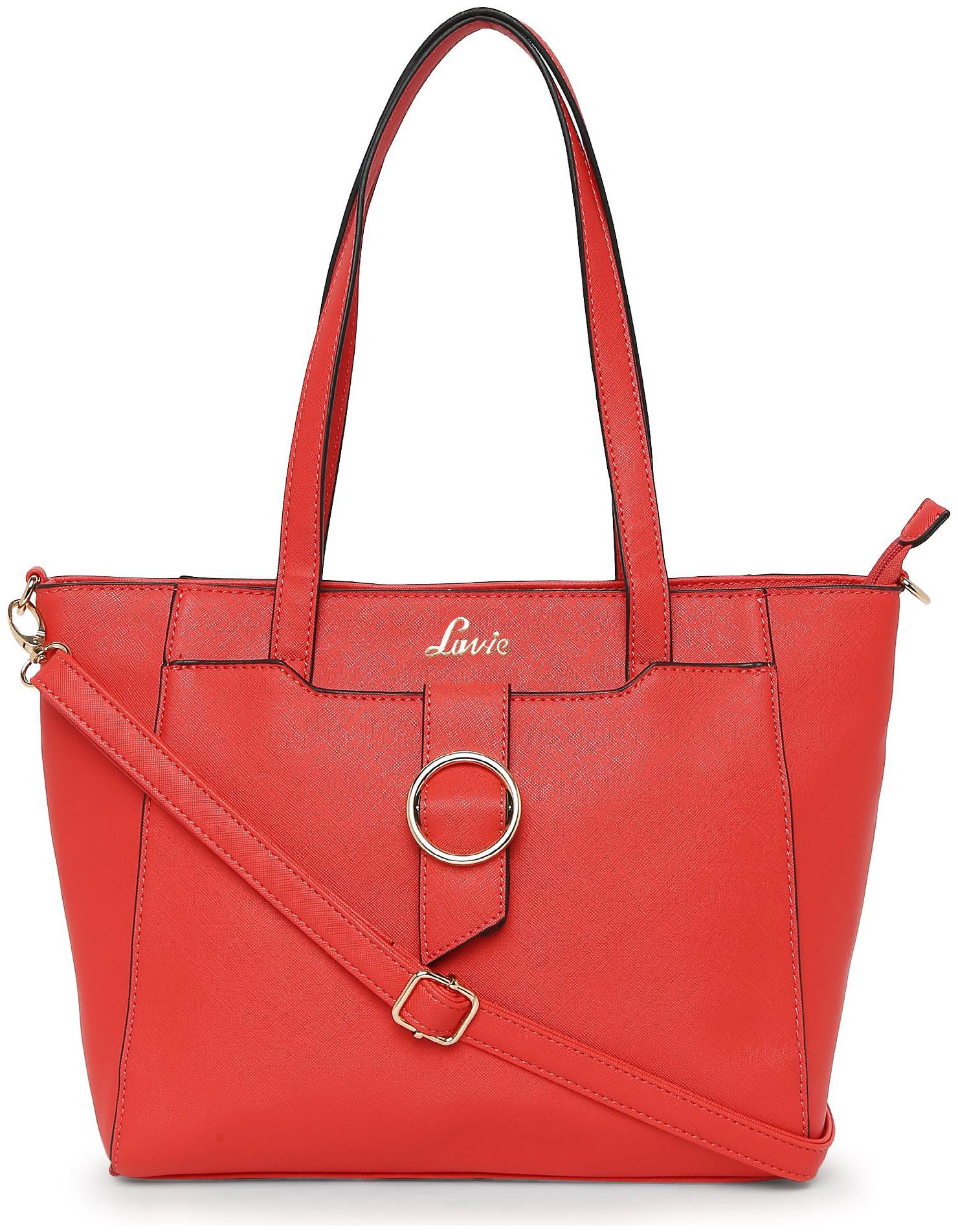 

LAVIE Orange PU Handheld Bag