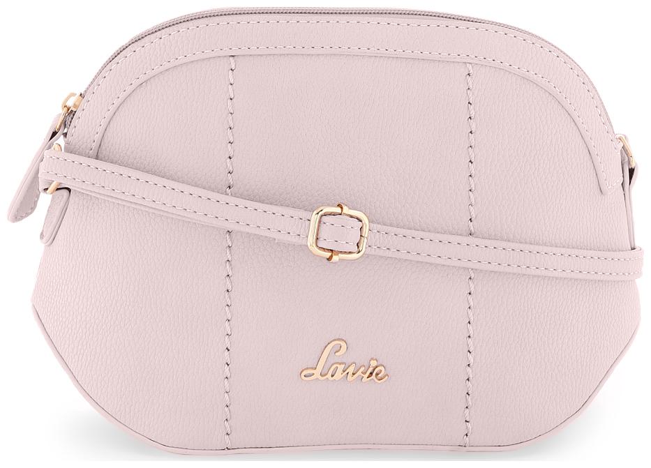 

LAVIE Pink Faux Leather Solid Sling Bag