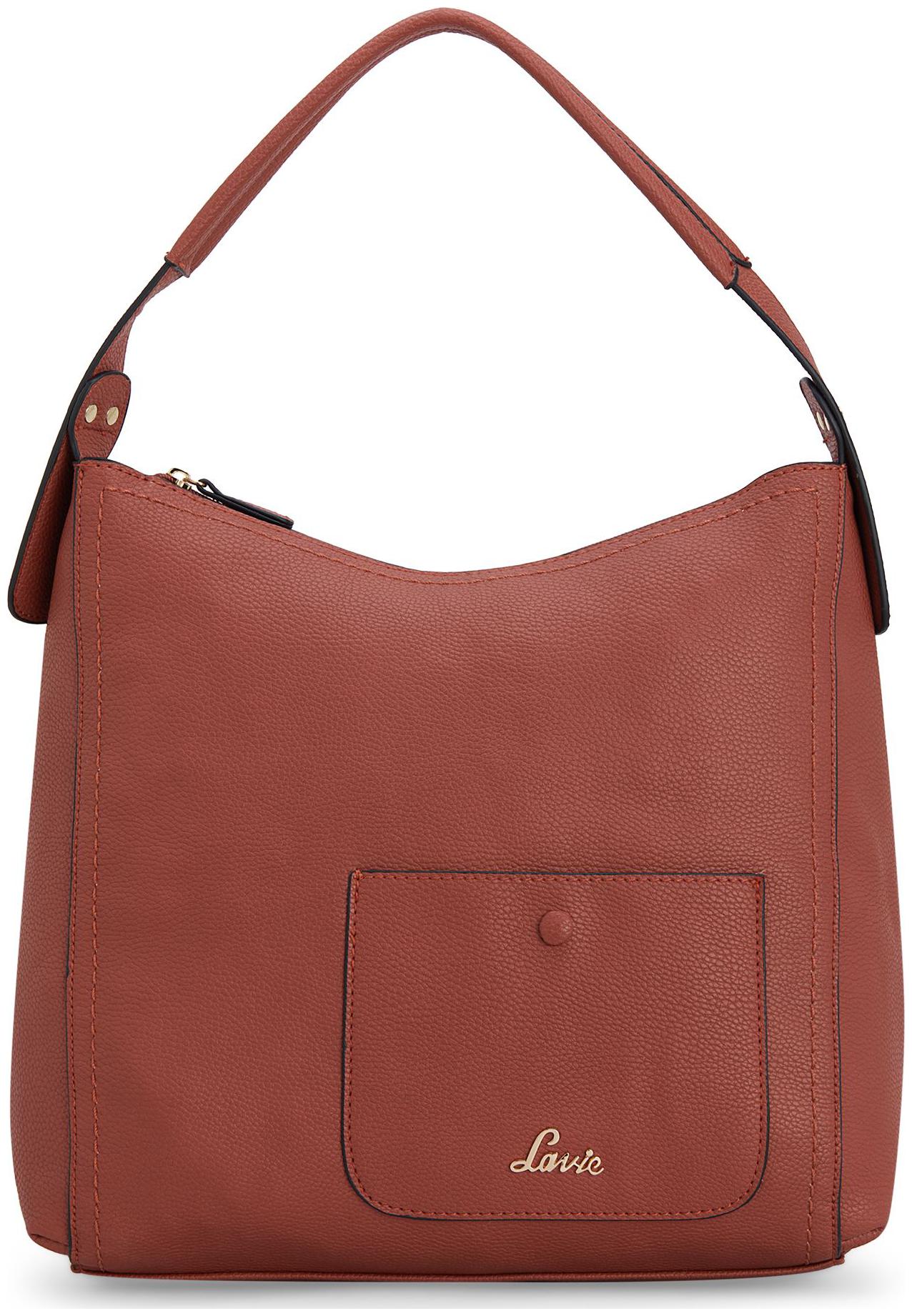 

LAVIE Brown PU Hobo Bag