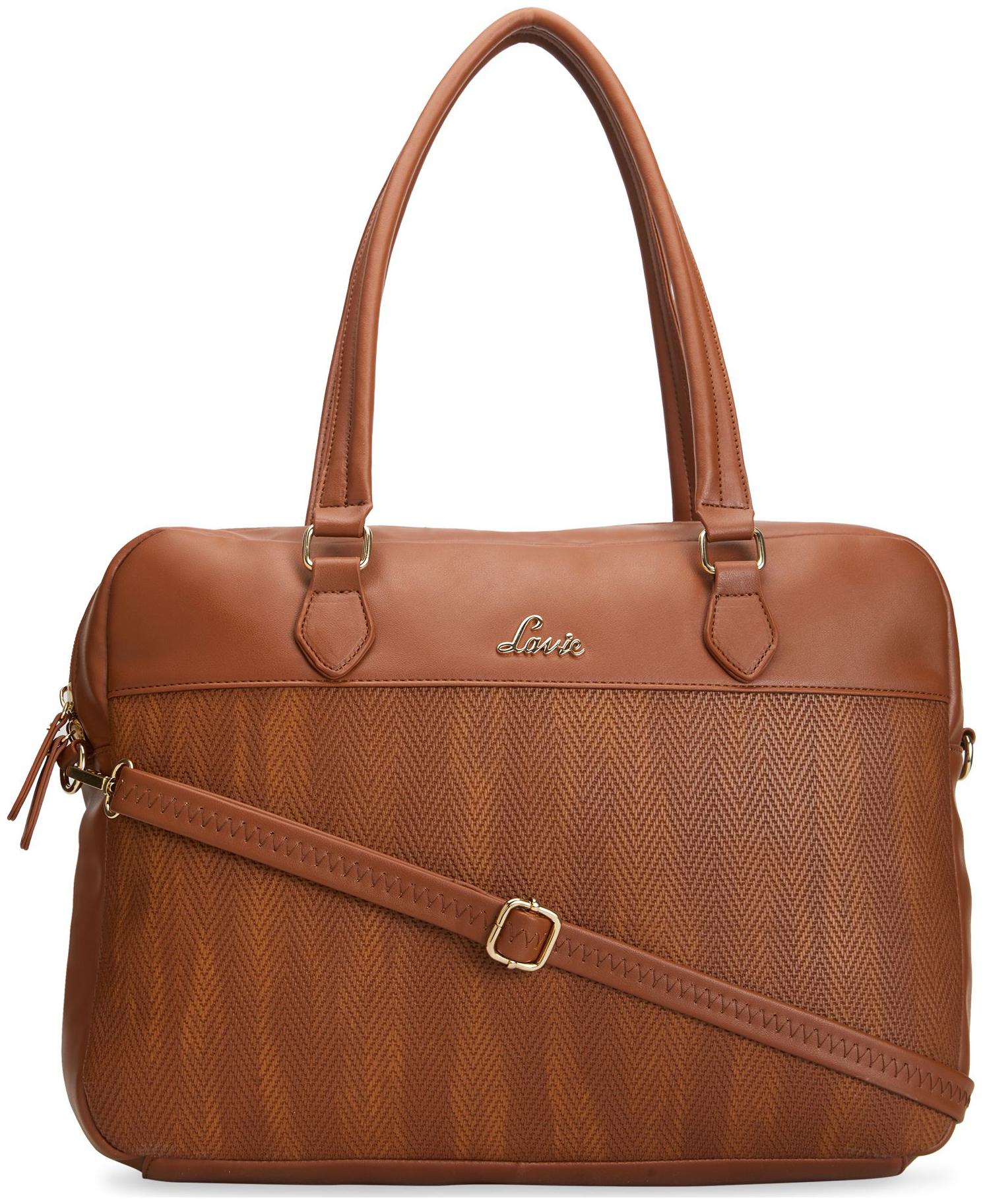 

LAVIE Brown PU Handheld Bag