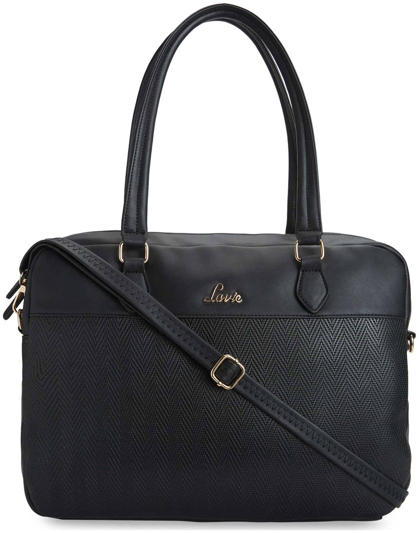 

LAVIE Black PU Handheld Bag