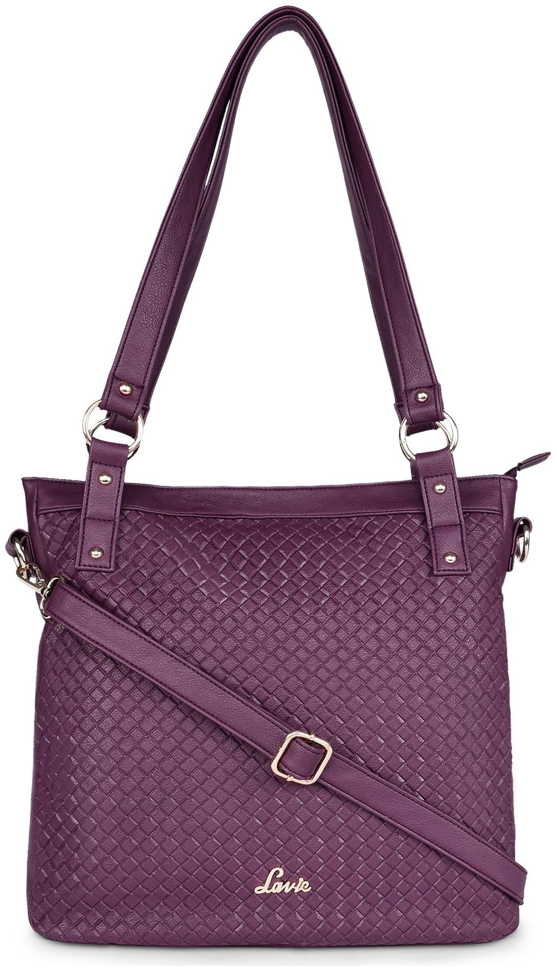 

LAVIE Purple PU Handheld Bag