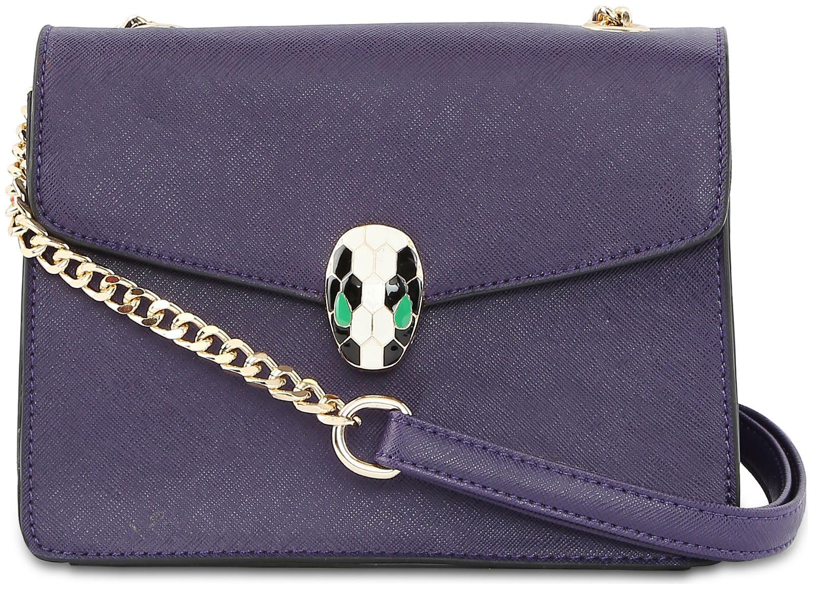 

LAVIE Purple PU Solid Sling Bag