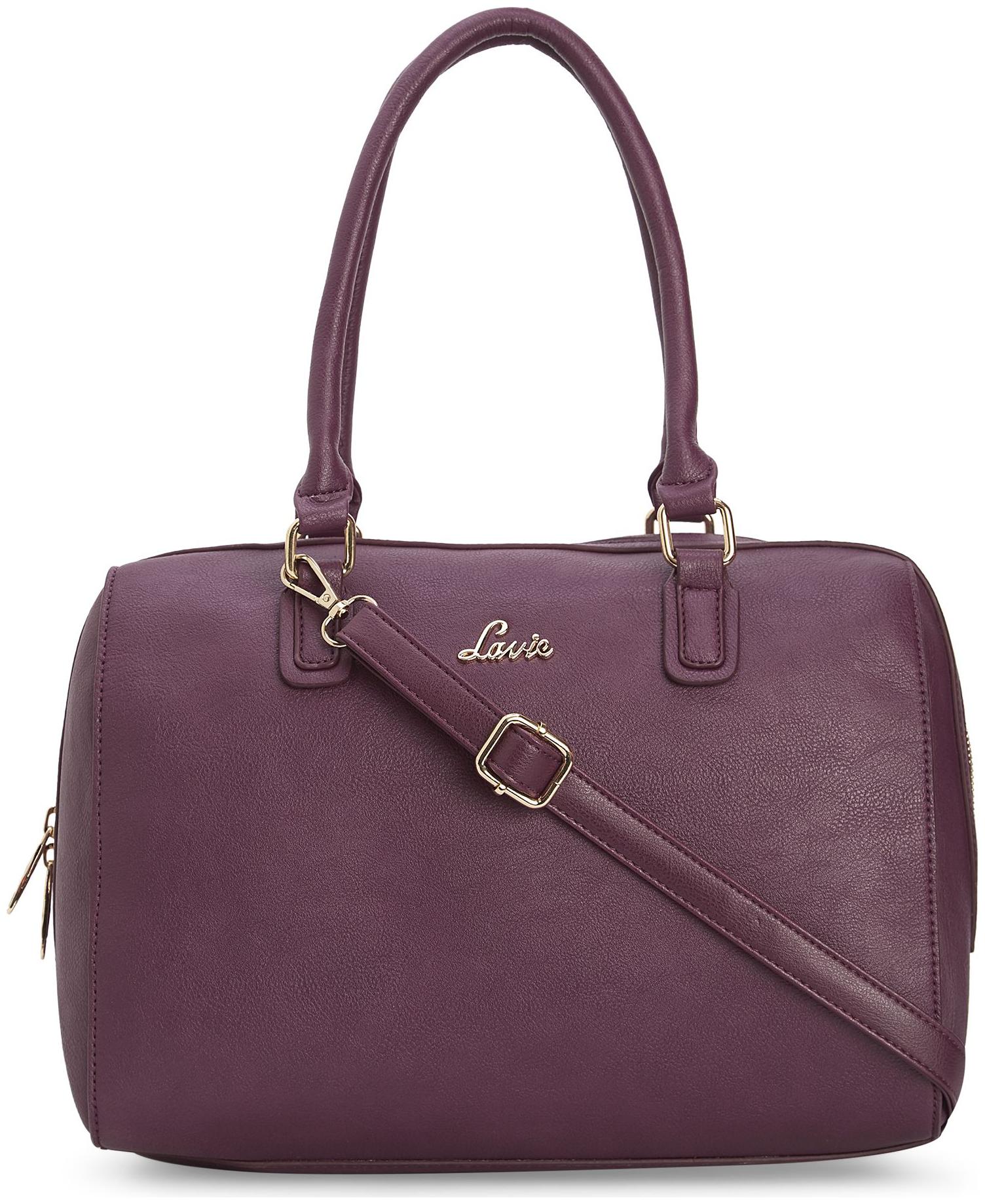 

LAVIE Purple PU Handheld Bag