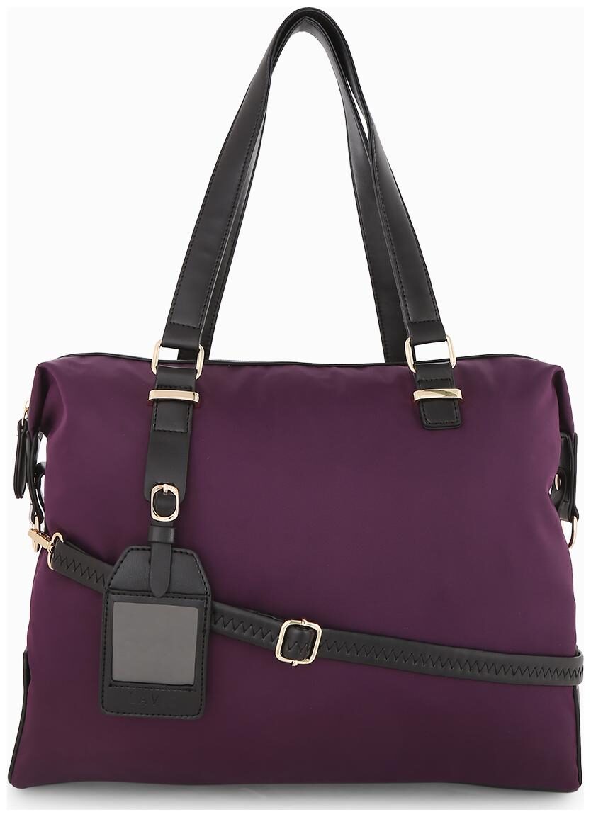 

LAVIE Purple Faux Leather Handheld Bag
