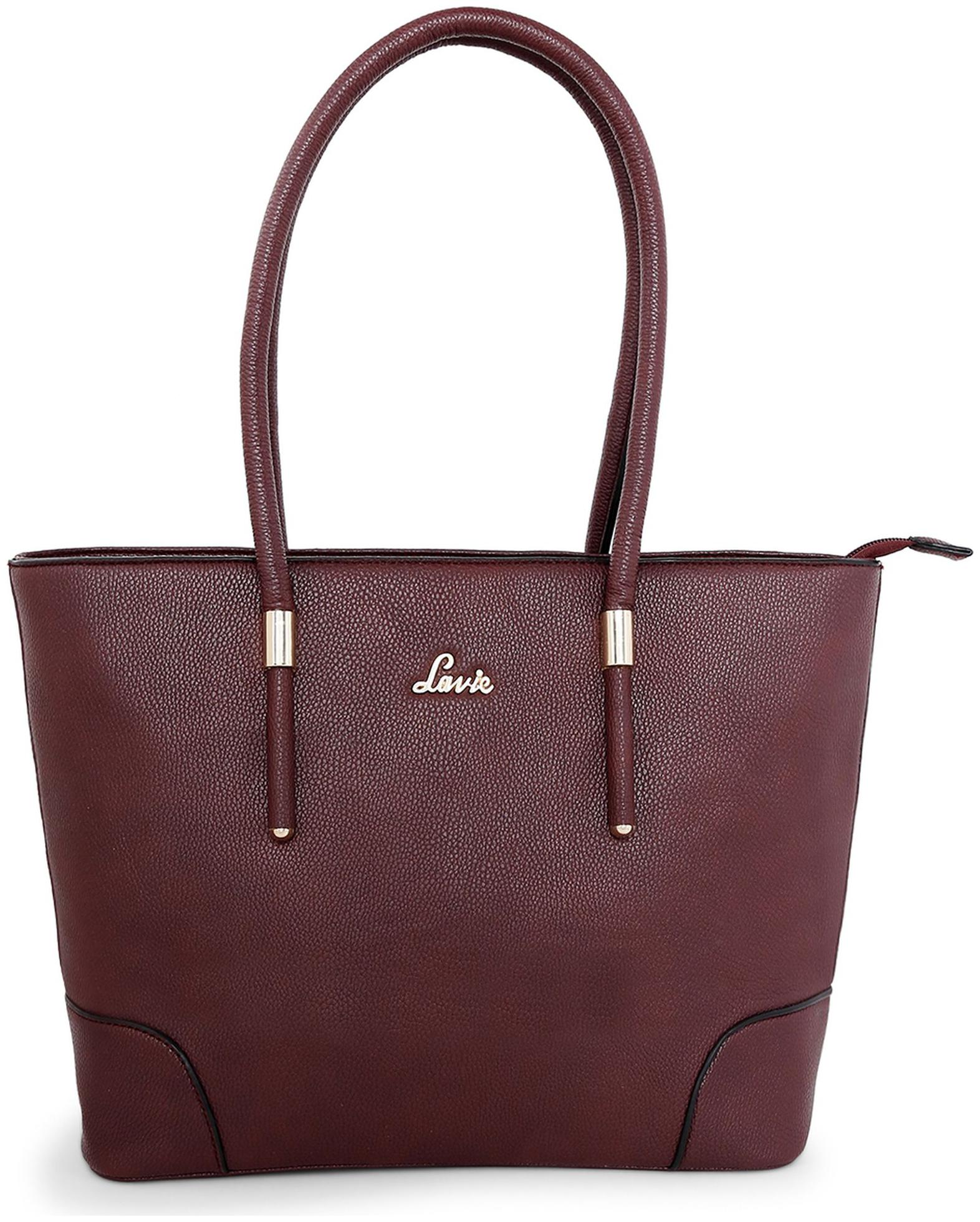 

LAVIE Purple PU Handheld Bag