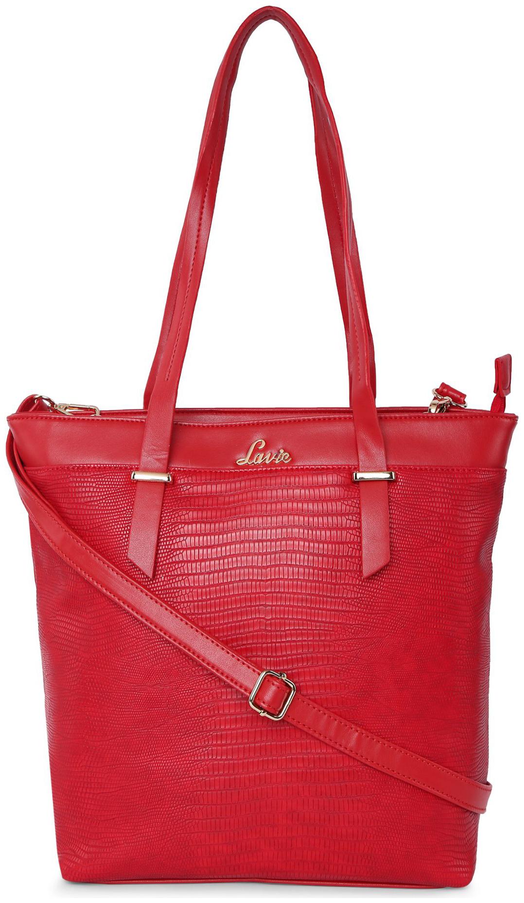 

LAVIE Red PU Handheld Bag
