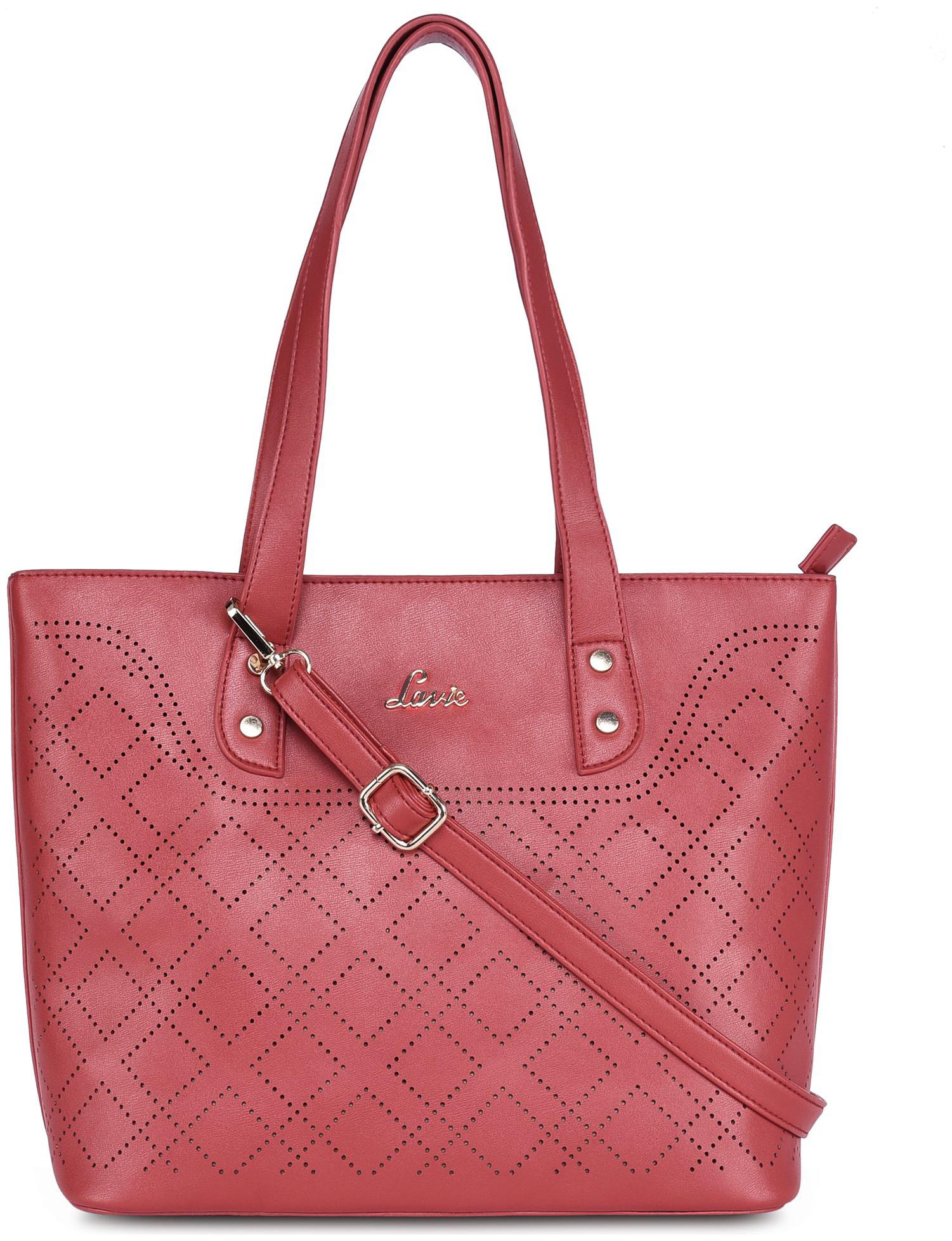

LAVIE Red PU Handheld Bag