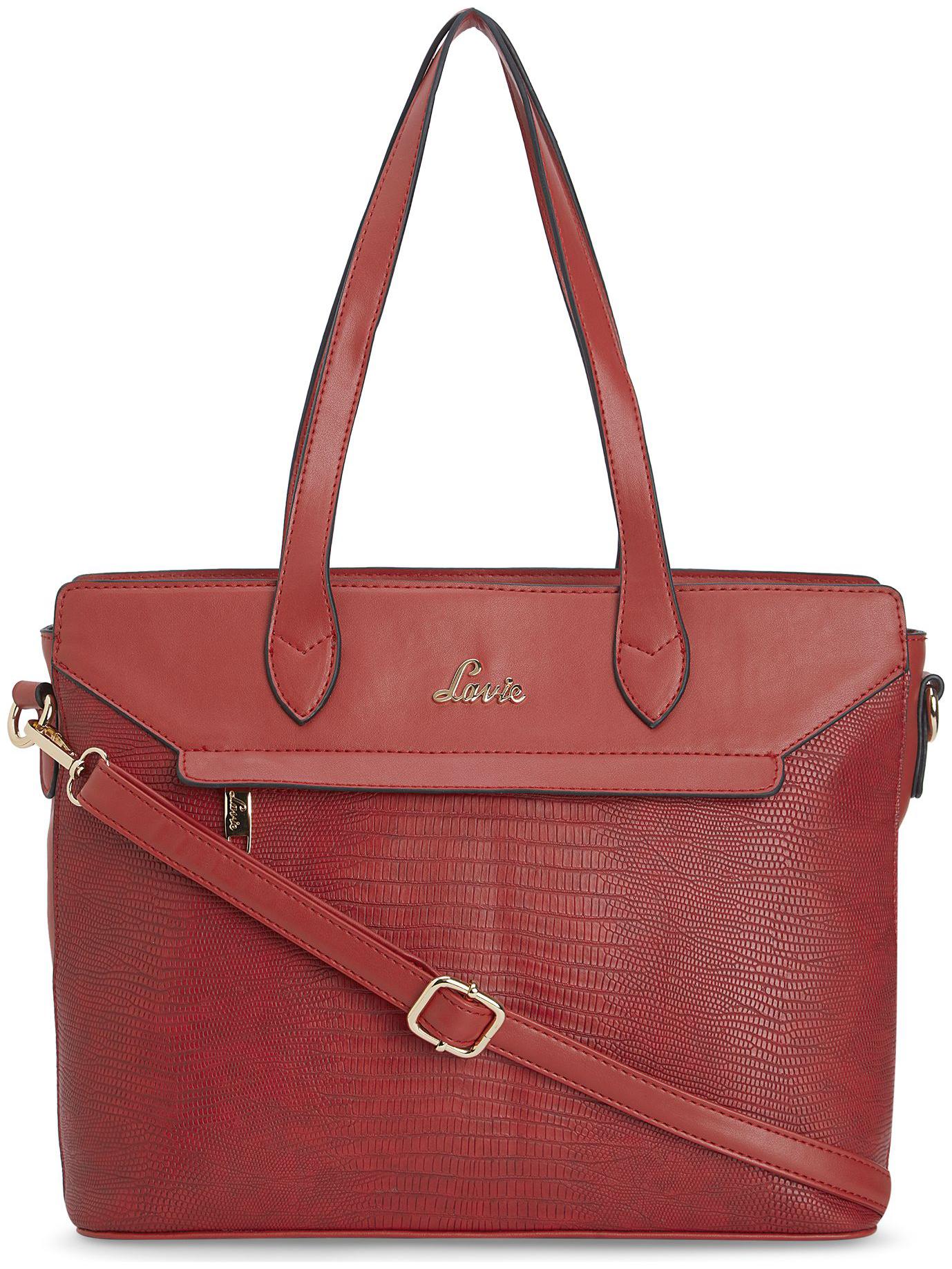 

LAVIE Red PU Handheld Bag