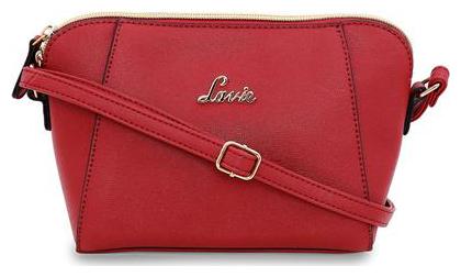 

LAVIE Red PU Solid Sling Bag
