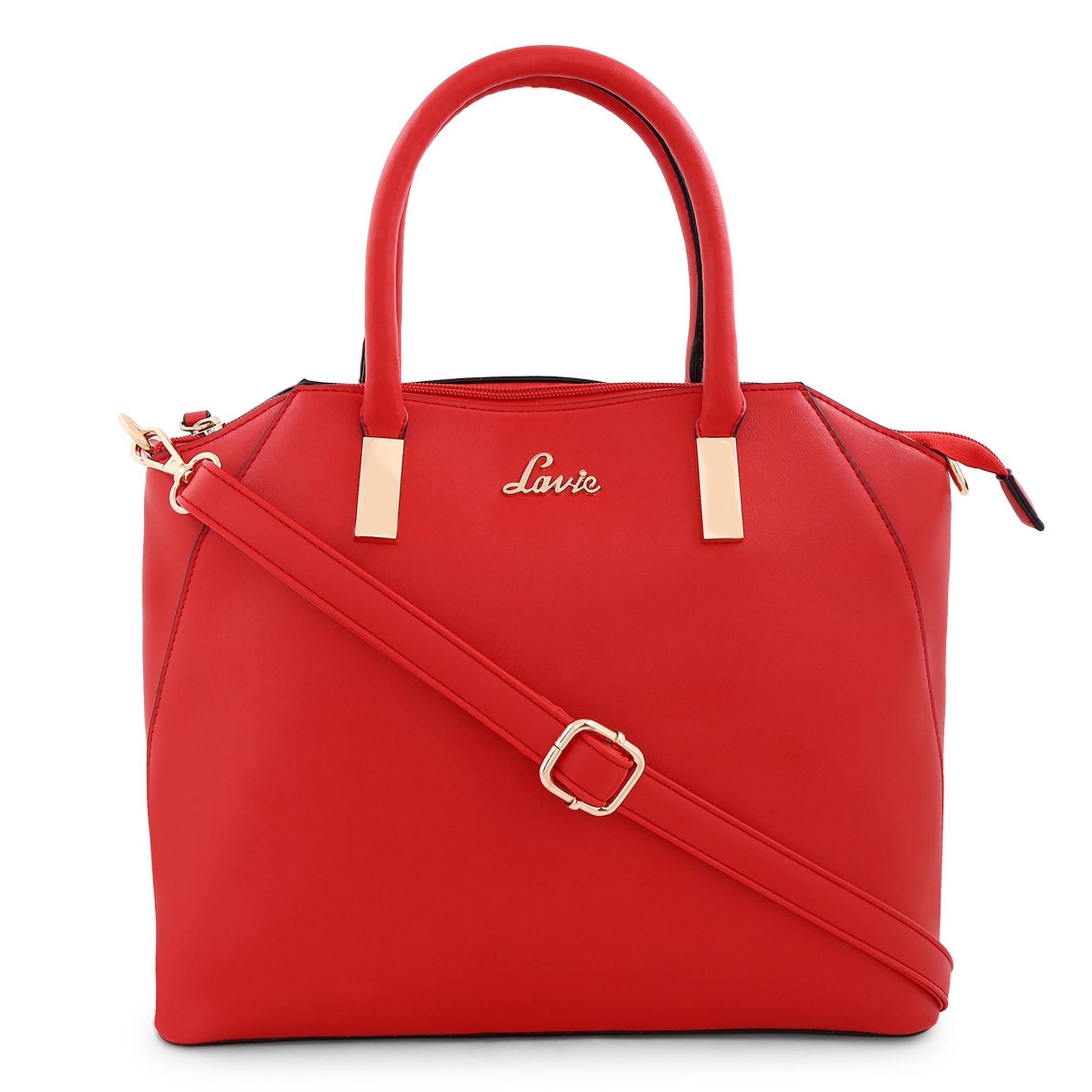 

LAVIE Red PU Satchel
