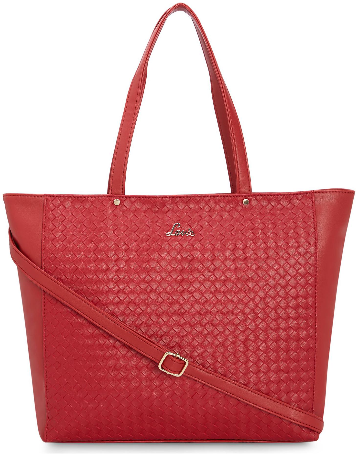 

LAVIE Red PU Handheld Bag