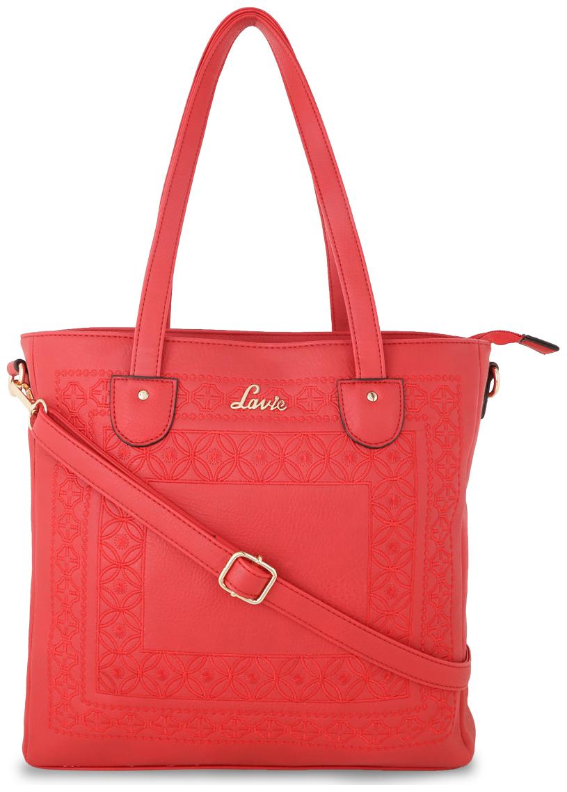 

LAVIE Red Synthetic Handheld Bag