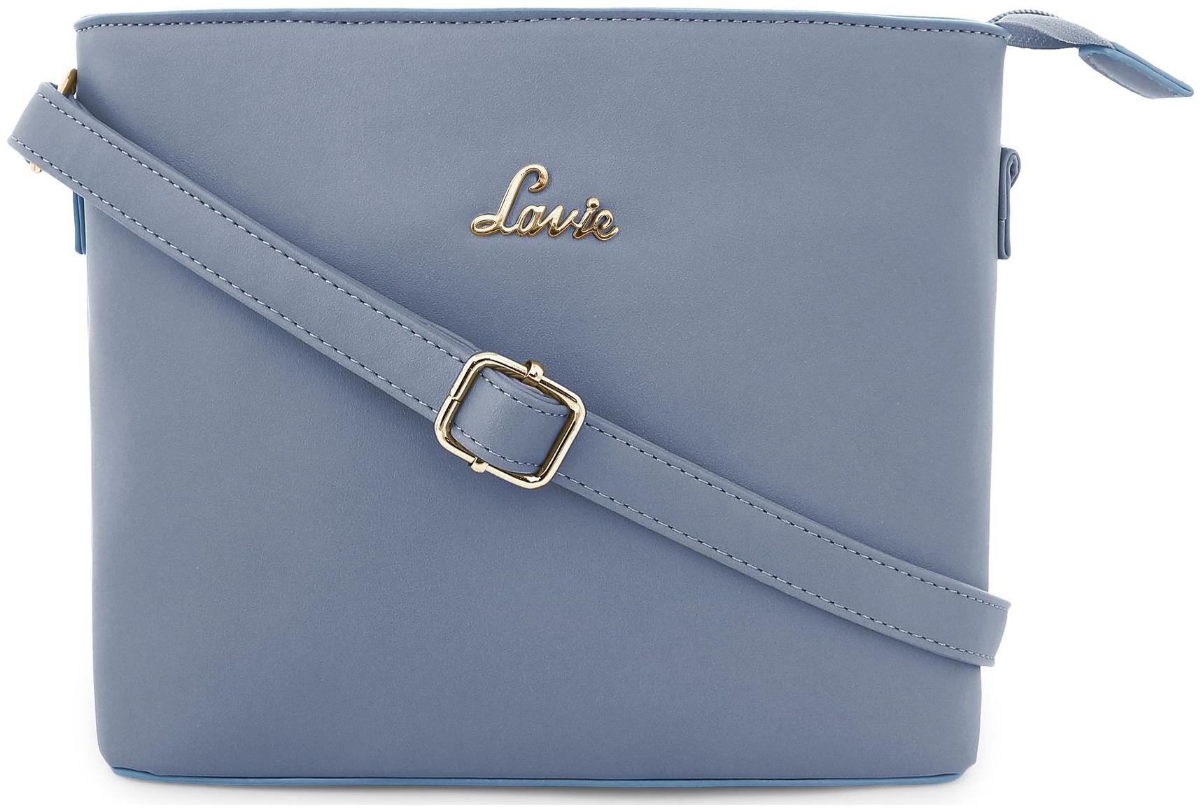 

LAVIE Blue PU Textured Sling Bag