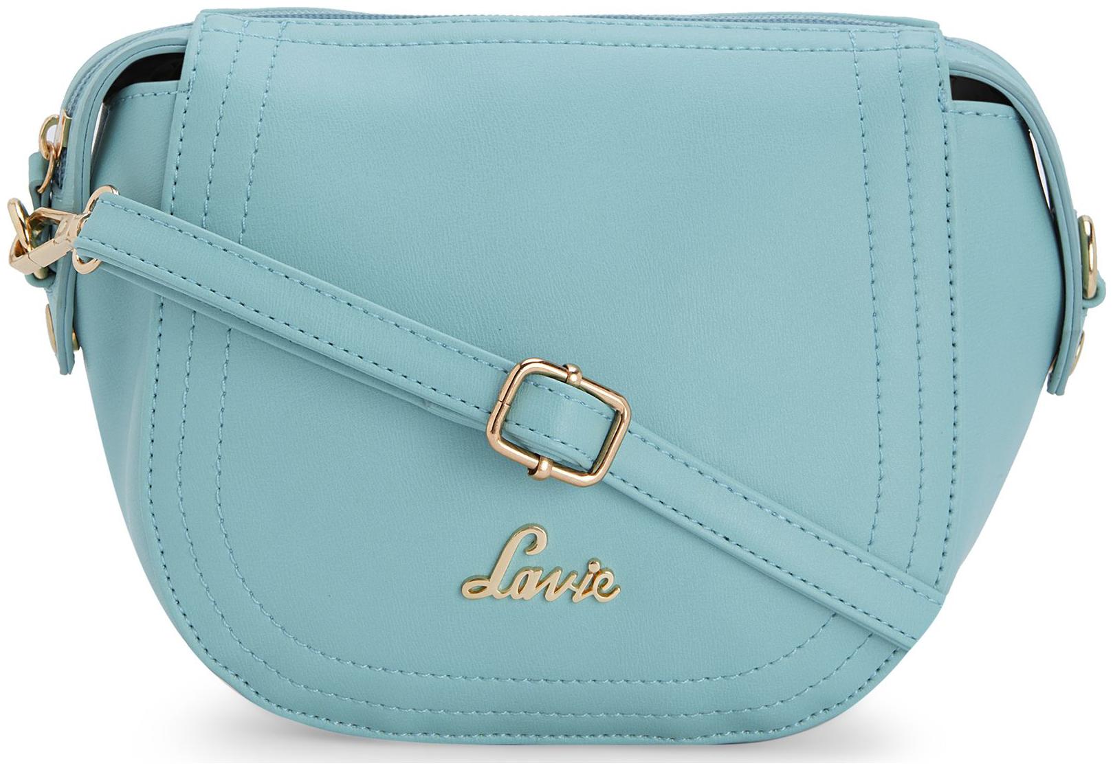 

LAVIE Green PU Solid Sling Bag