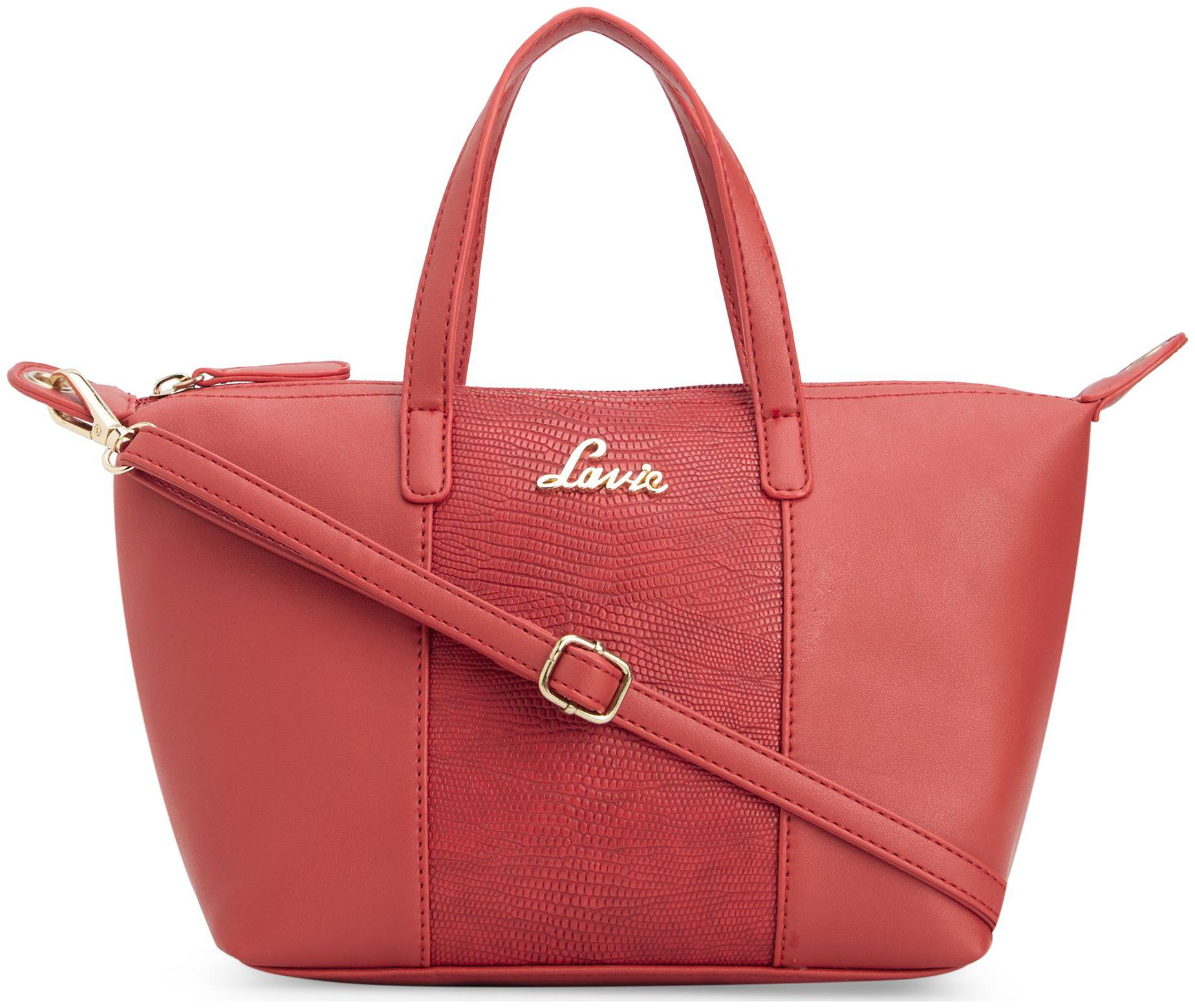 

LAVIE Red PU Textured Sling Bag