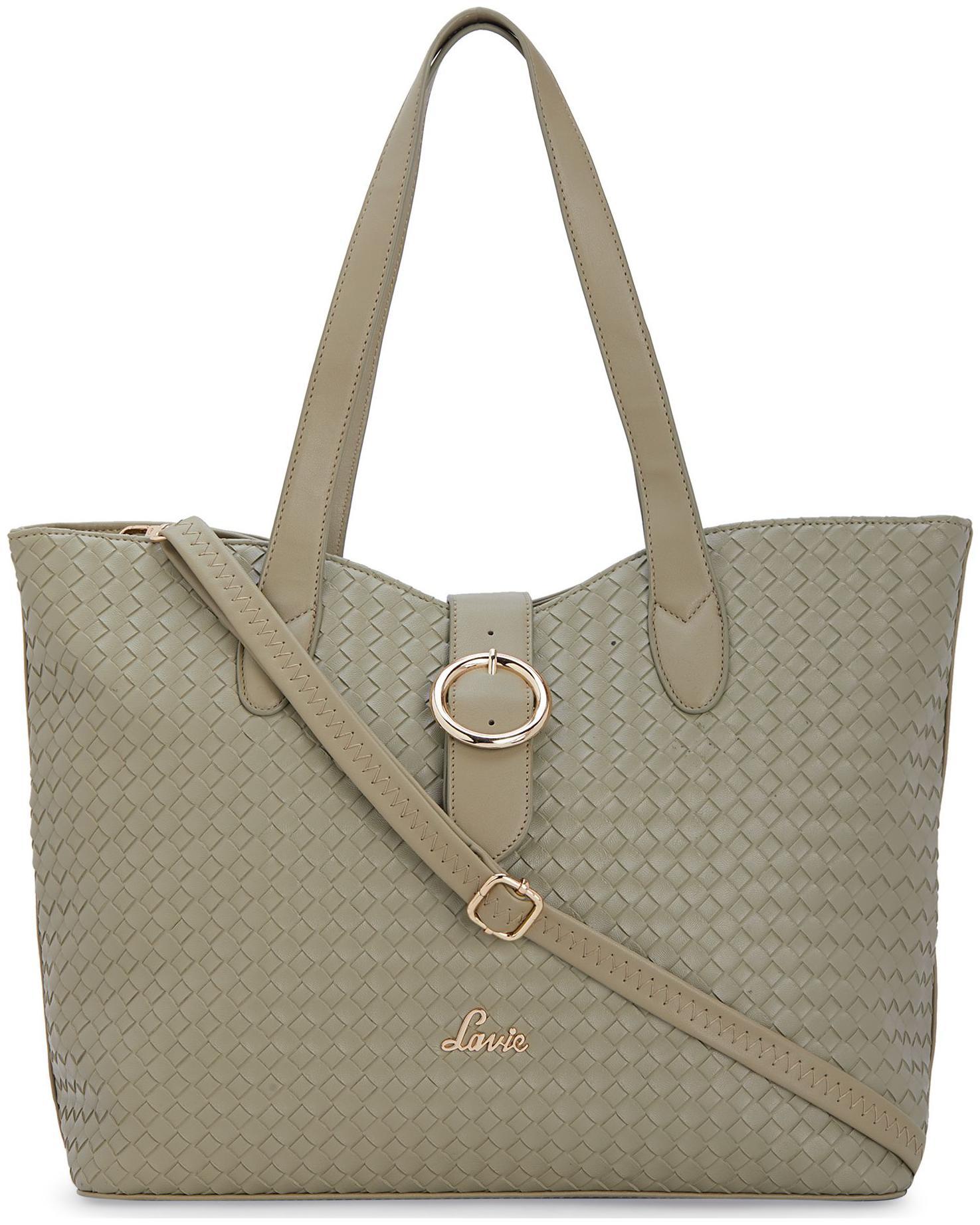 

LAVIE Women Solid PU - Tote Bag Green