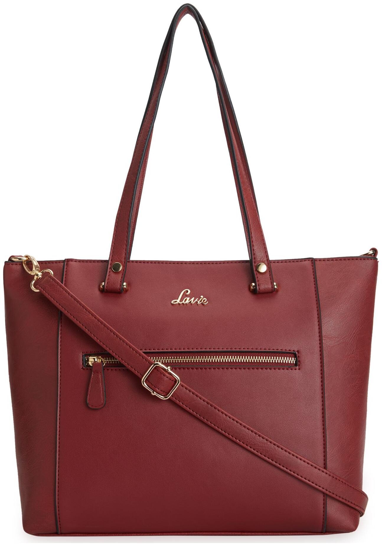 

LAVIE Women Solid PU - Tote Bag Red