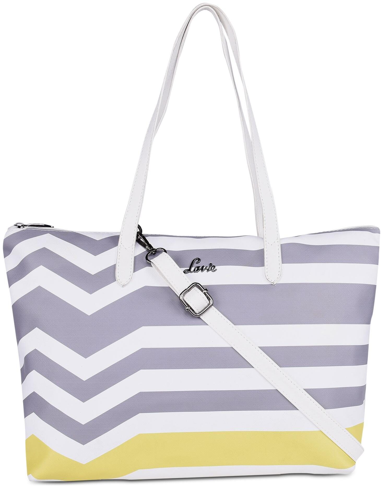 

LAVIE White PU Handheld Bag