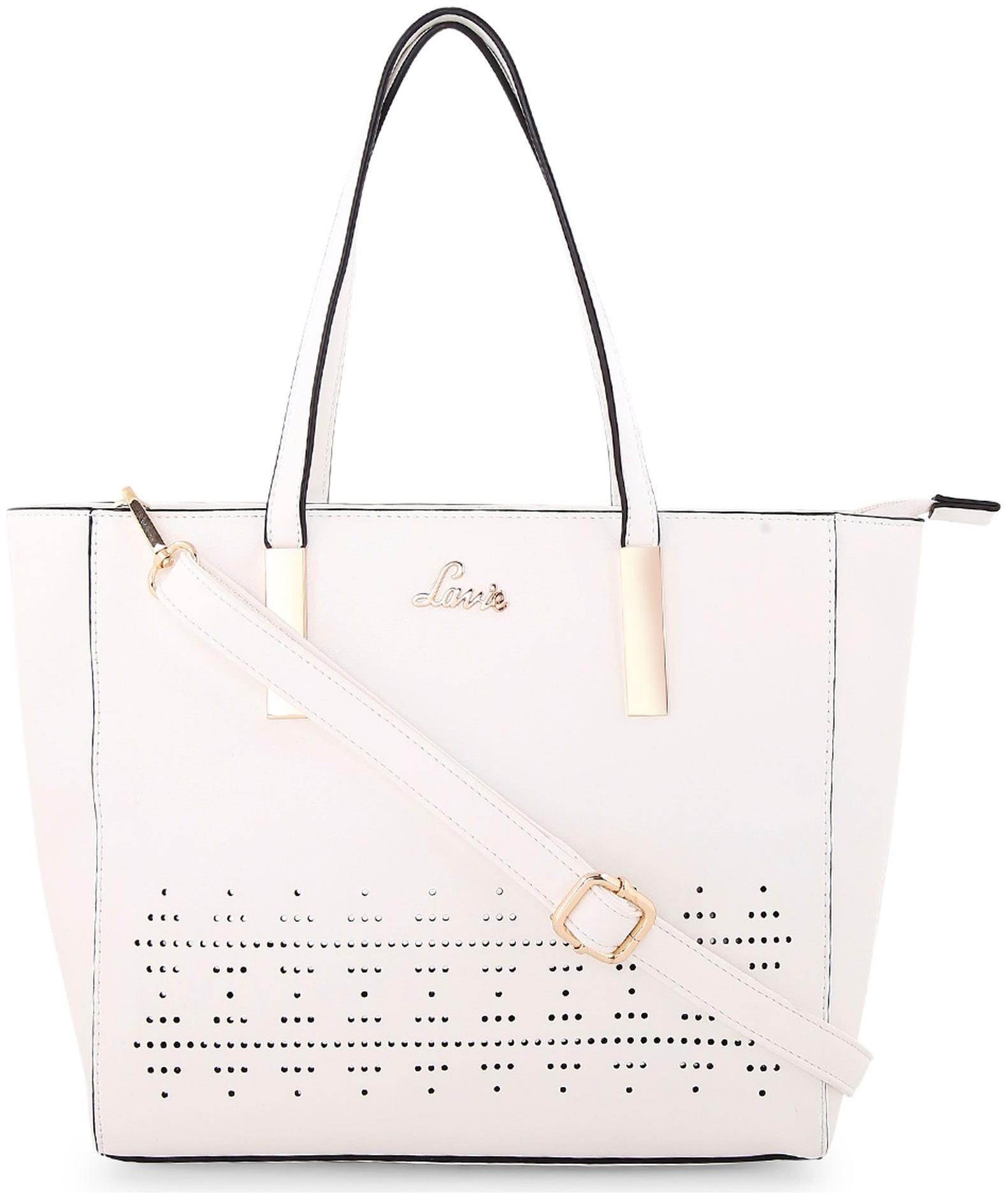 

LAVIE White PU Handheld Bag