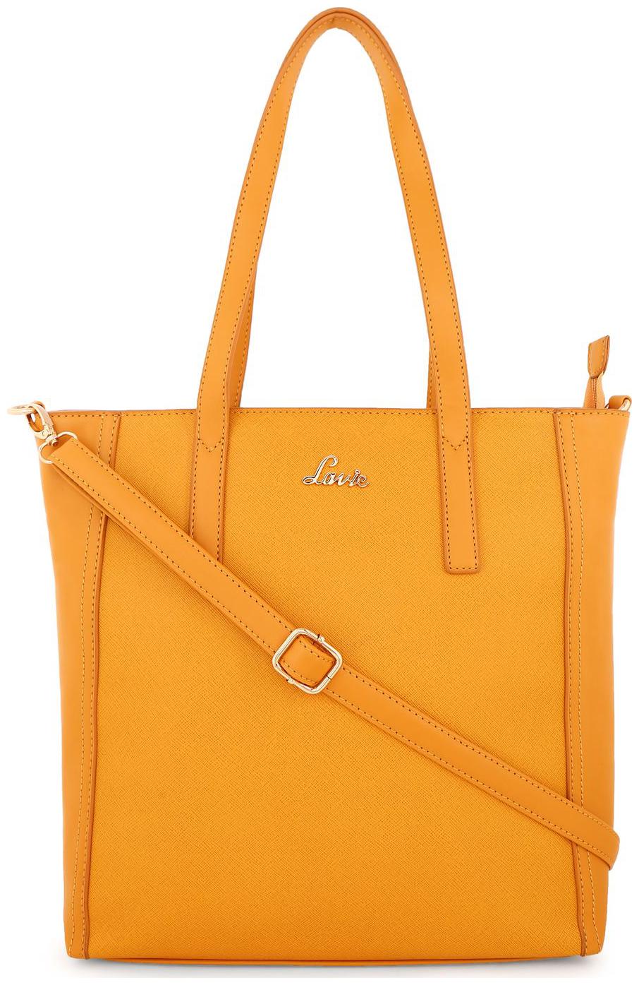 

LAVIE Yellow PU Handheld Bag