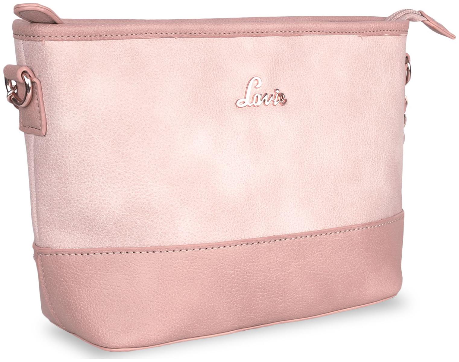 

LAVIE Pink Synthetic Textured Sling Bag