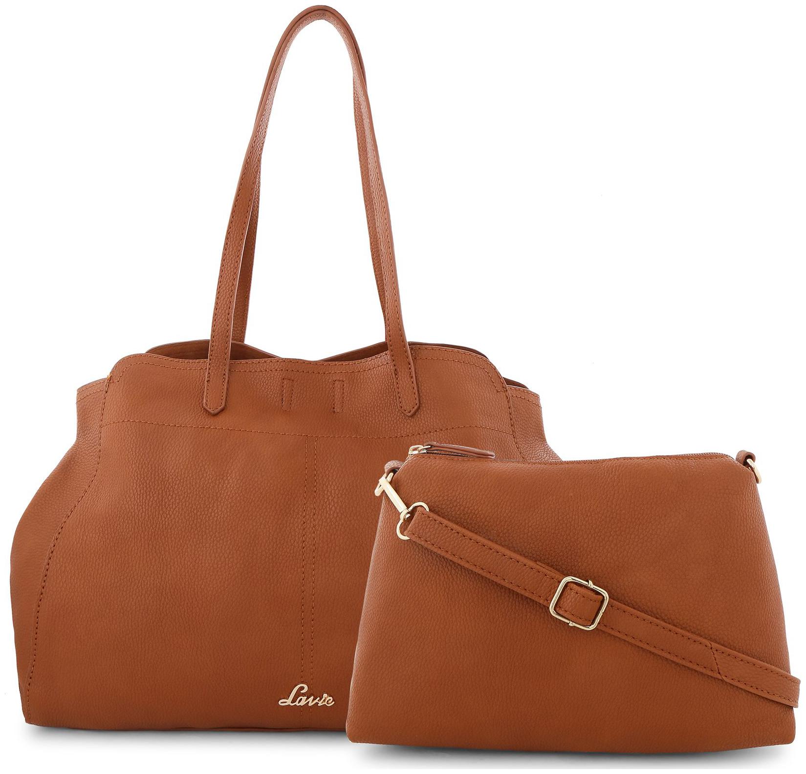 

LAVIE Brown Synthetic Satchel