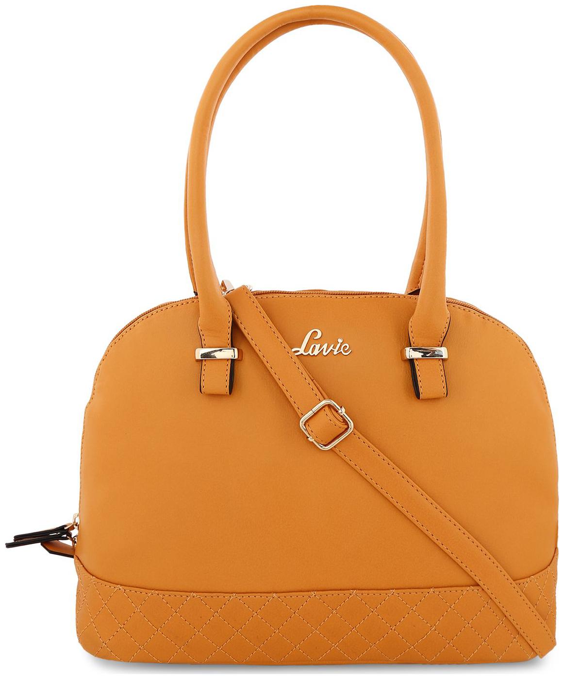 

LAVIE Yellow PU Handheld Bag