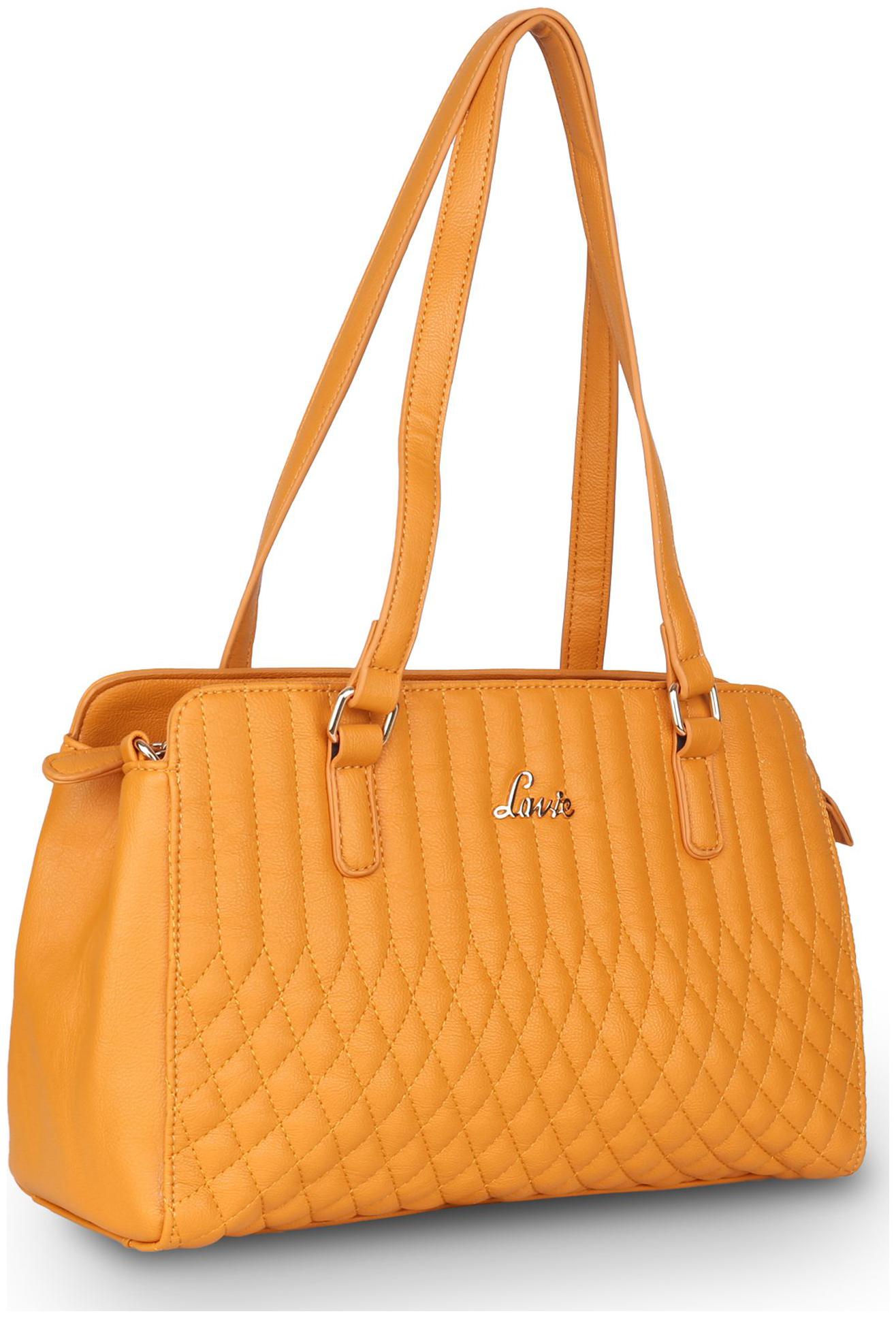 

LAVIE Yellow Synthetic Satchel