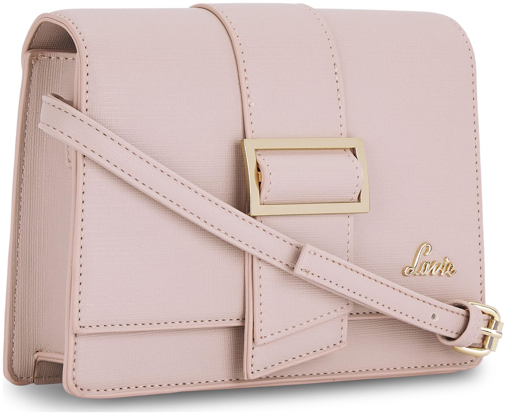 

LAVIE Beige Synthetic Solid Sling Bag