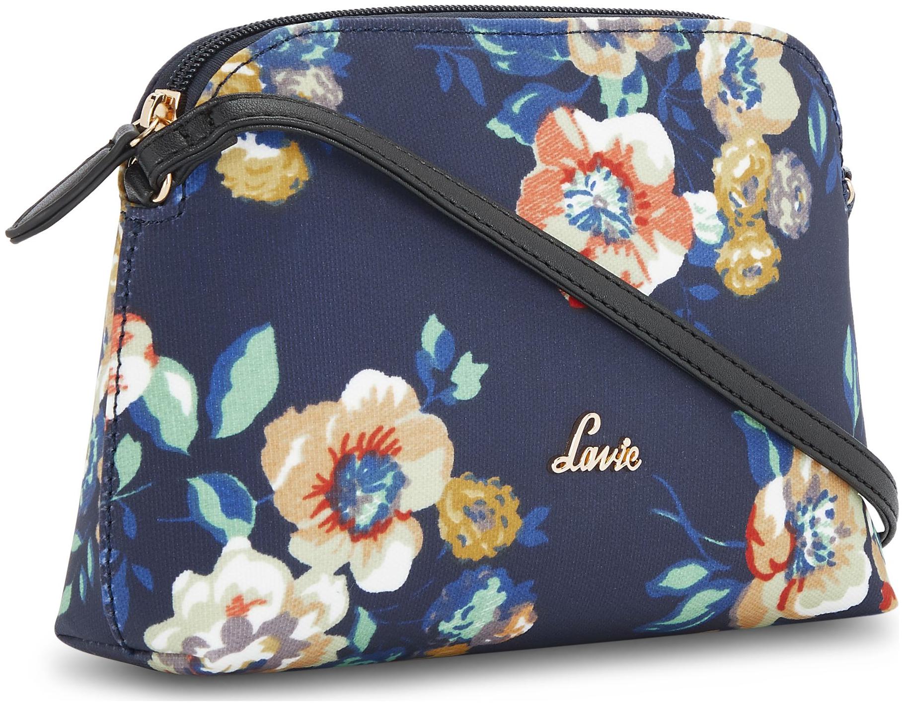 

LAVIE Blue Synthetic Printed Sling Bag