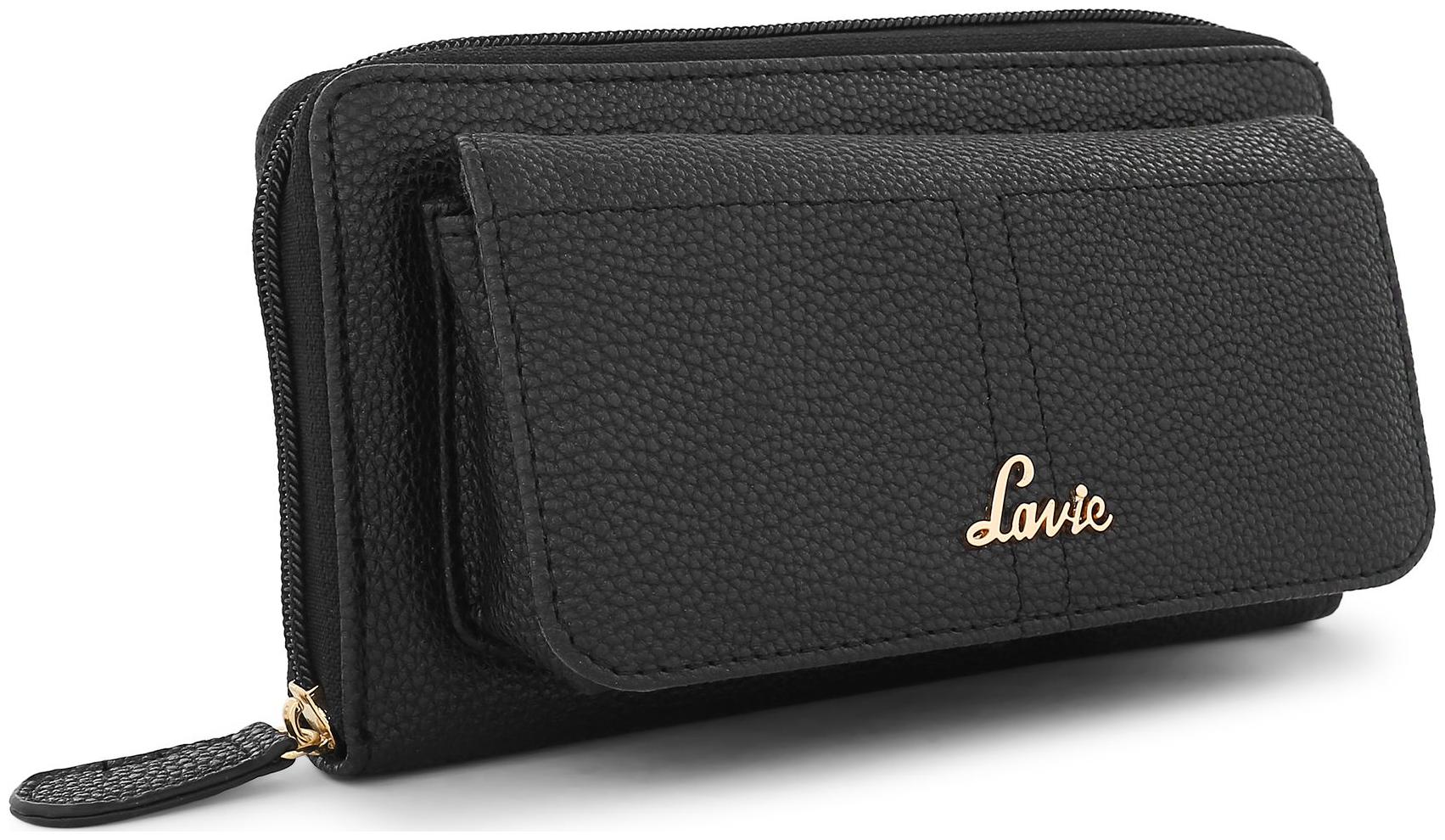 

LAVIE Women Black Synthetic Wallet