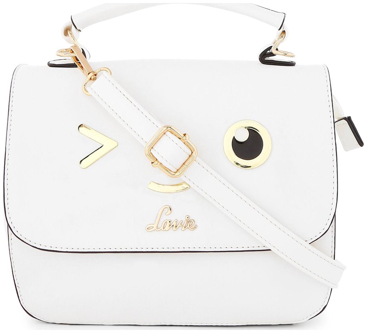 

LAVIE White PU Shoulder Bag