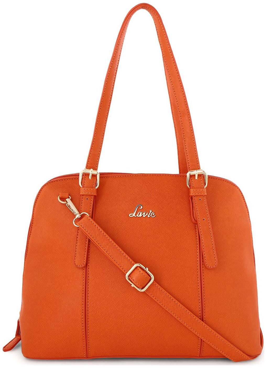 

LAVIE Orange PU Handheld Bag