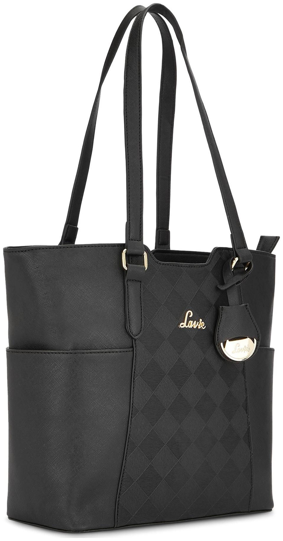 

LAVIE Black Synthetic Shoulder Bag