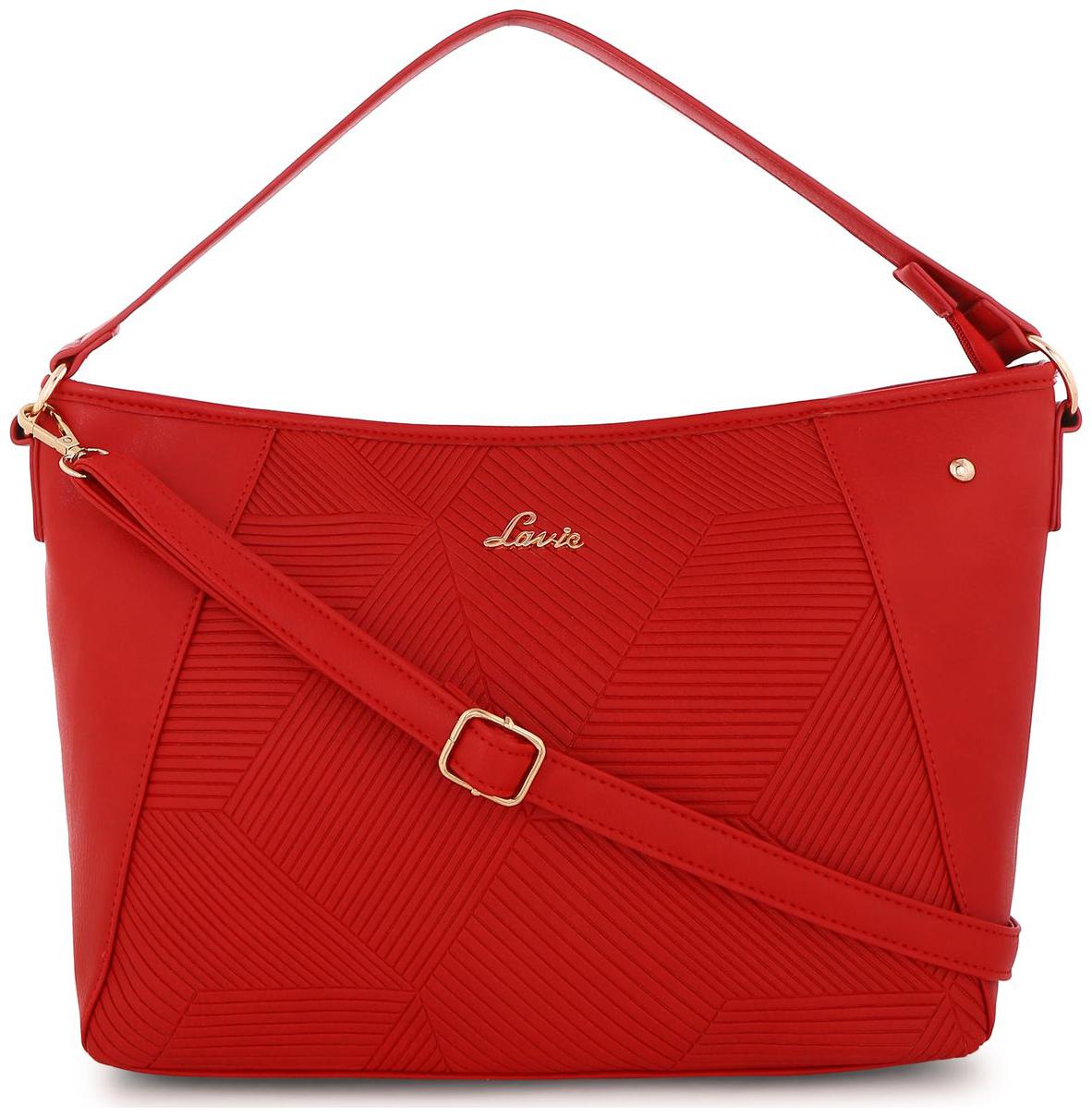 

LAVIE Red PU Handheld Bag
