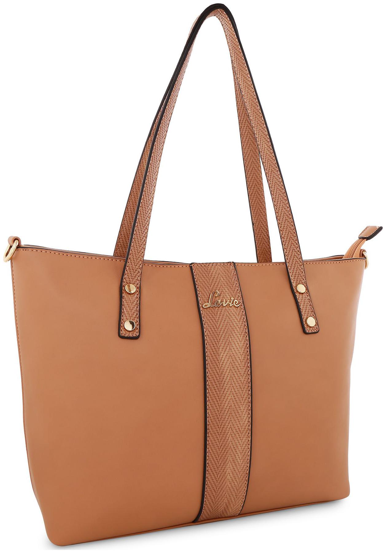 

LAVIE Brown Synthetic Shoulder Bag
